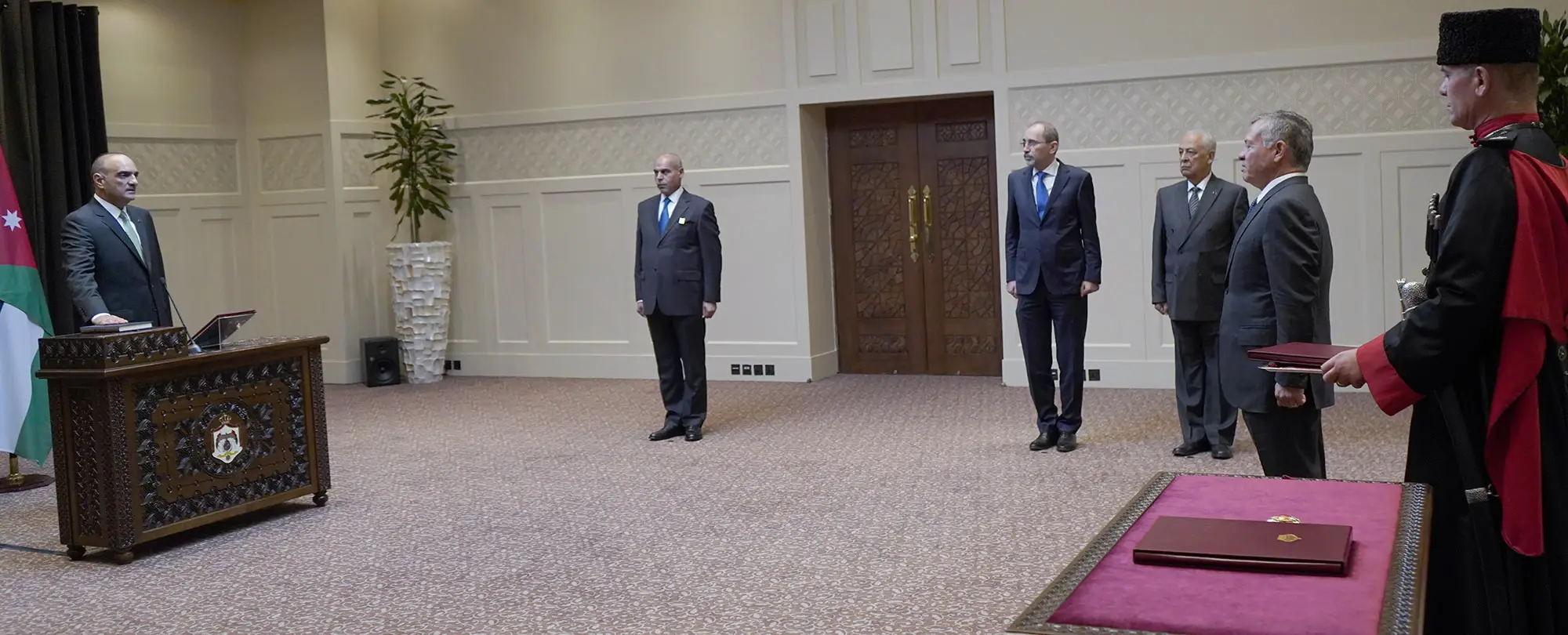 King swears in new ambassadors