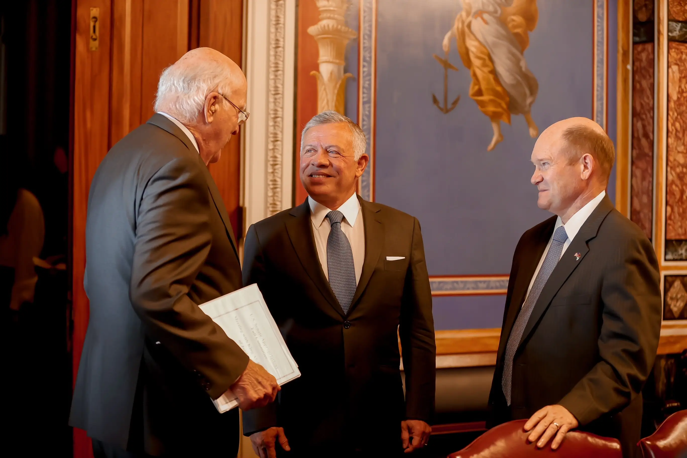 King meets members of key US Senate committees
