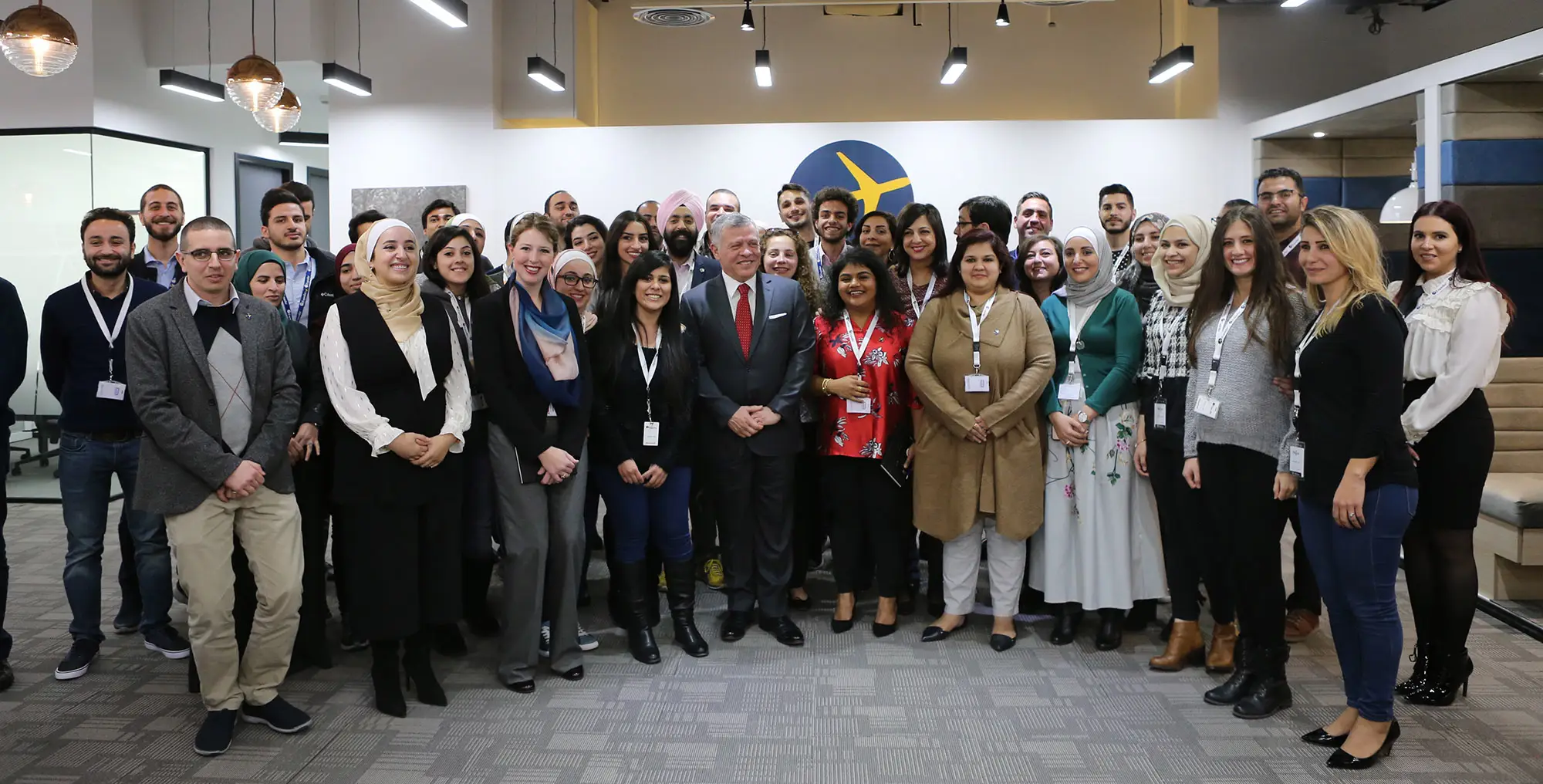 King visits Expedia Group’s Amman office