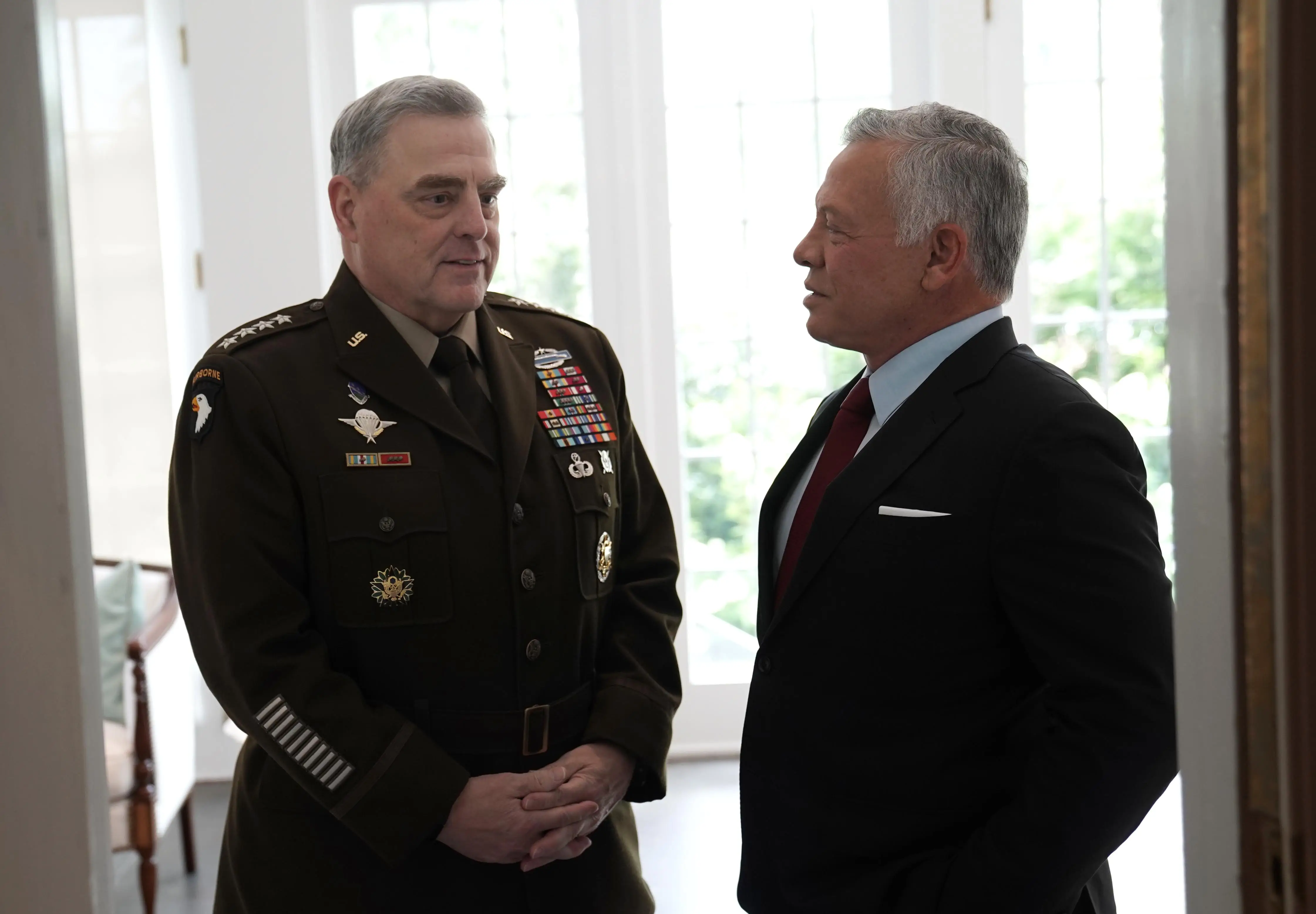 King meets US chairman of joint chiefs of staff