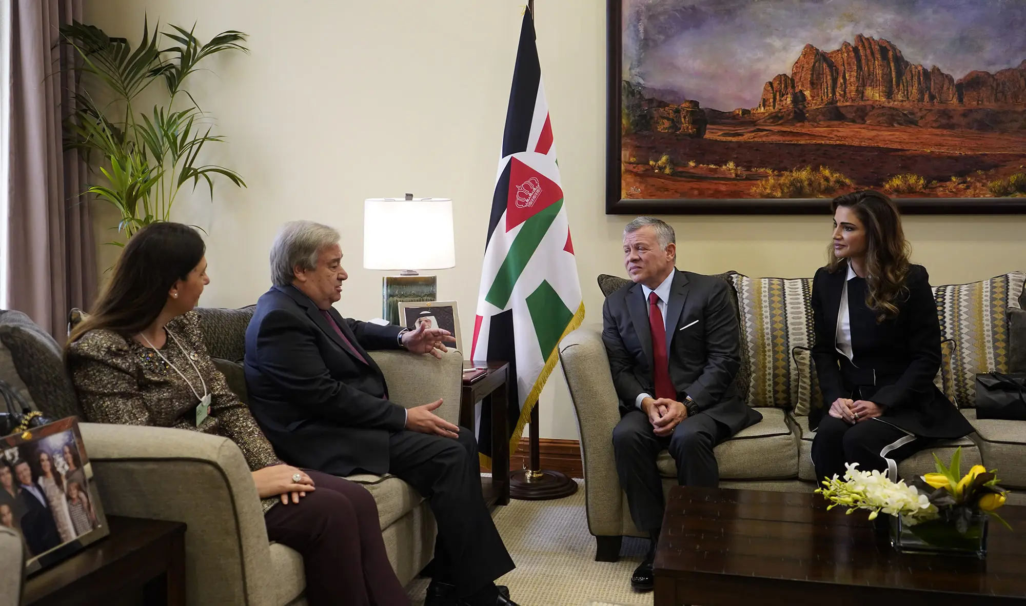 King meets UN secretary general