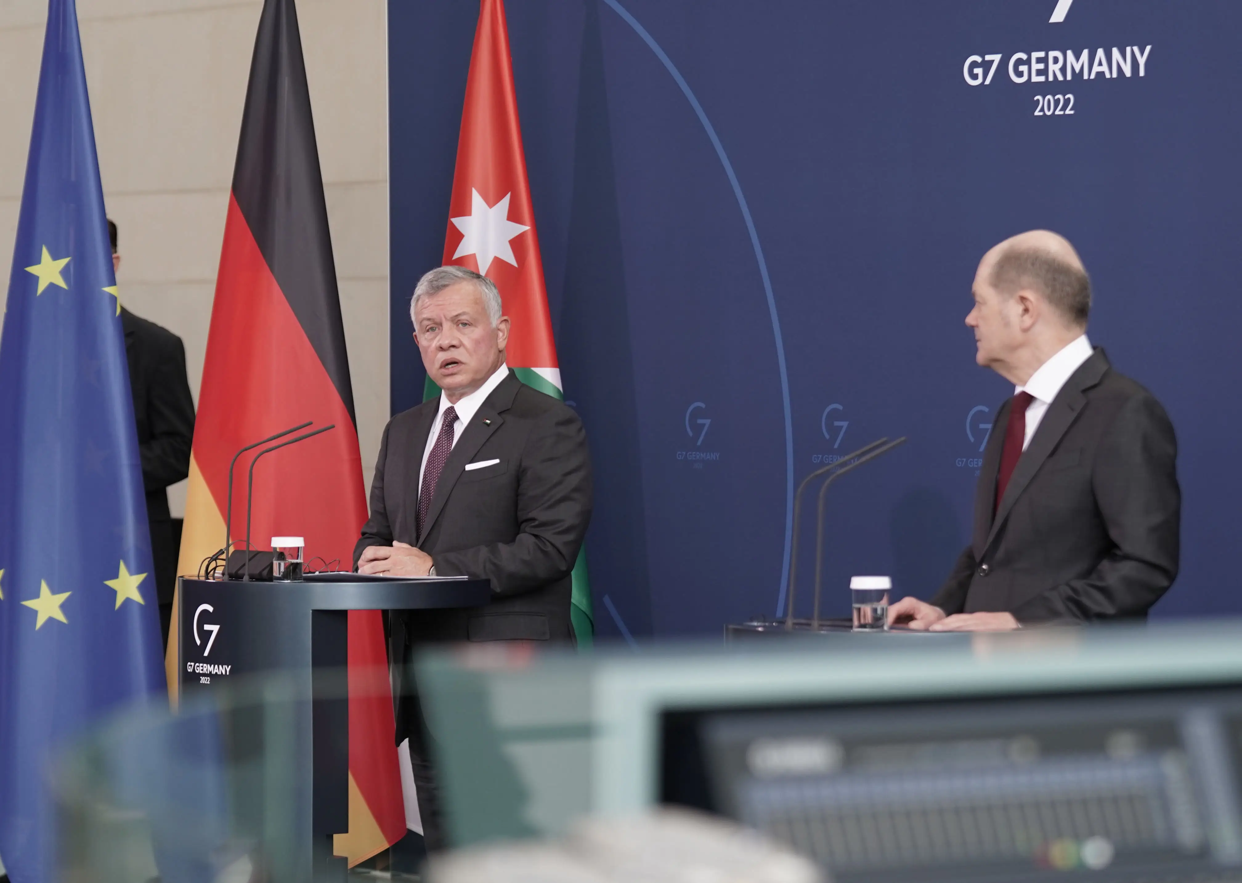 King holds talks with Chancellor Scholz, thanks Germany for supporting Jordan’s development efforts