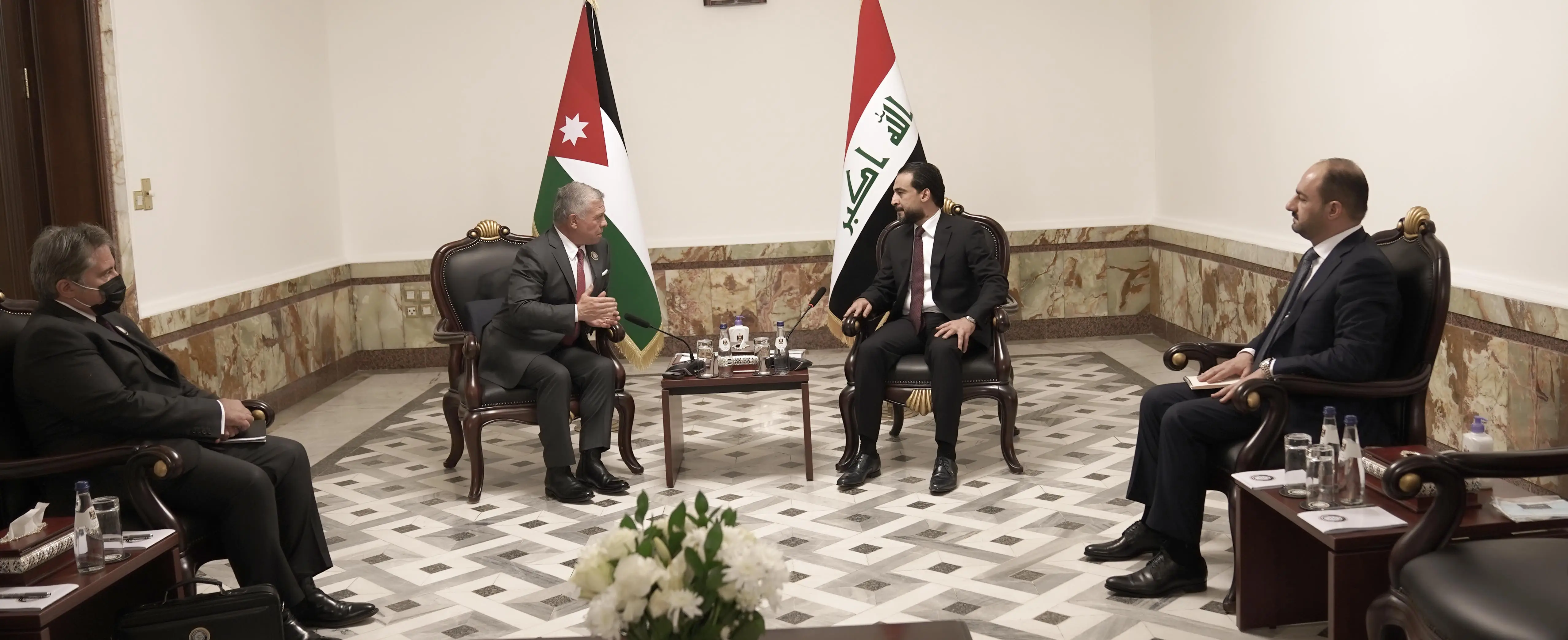 King meets Iraqi parliament speaker