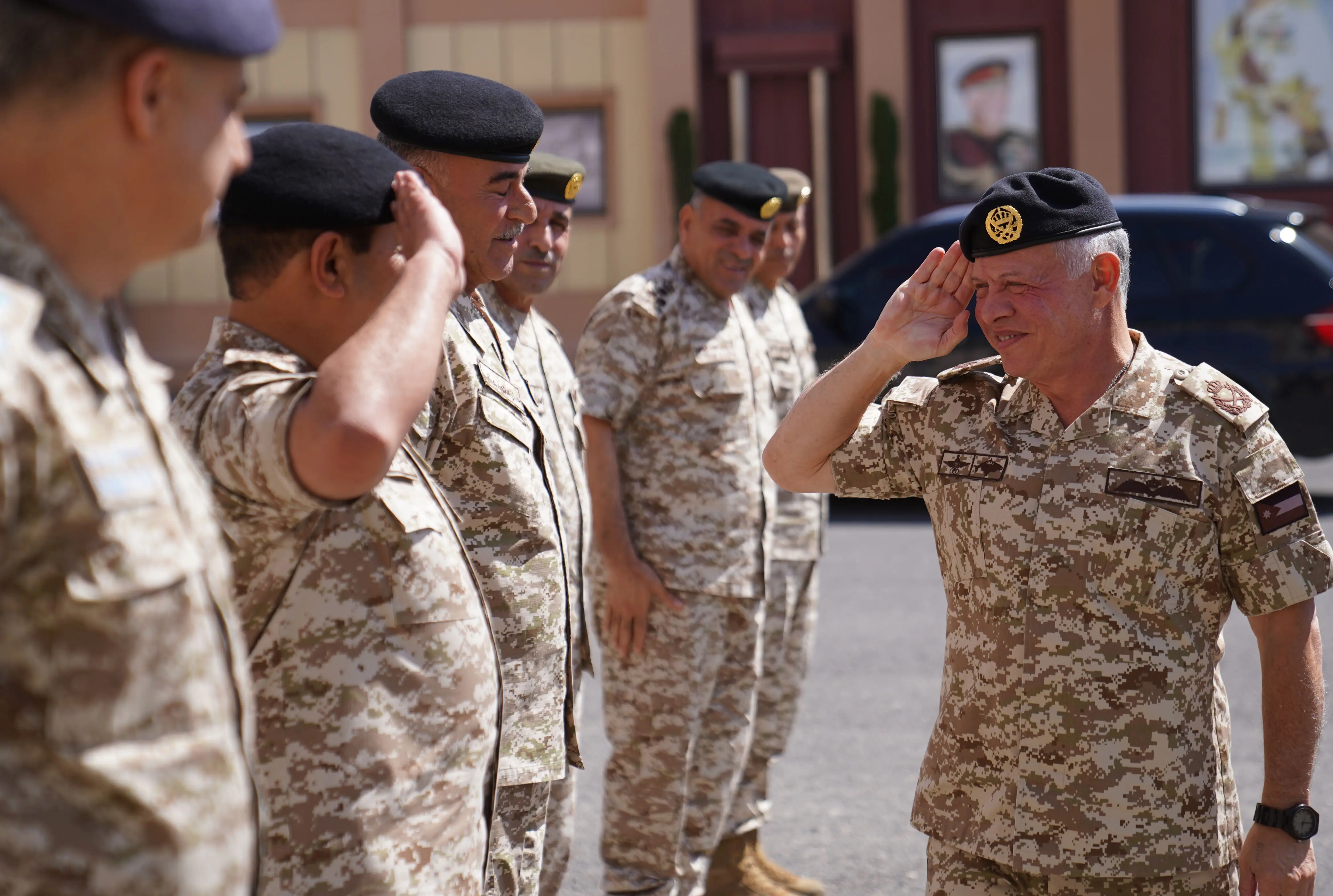 King visits JAF Central Command, commends army personnel’s professionalism