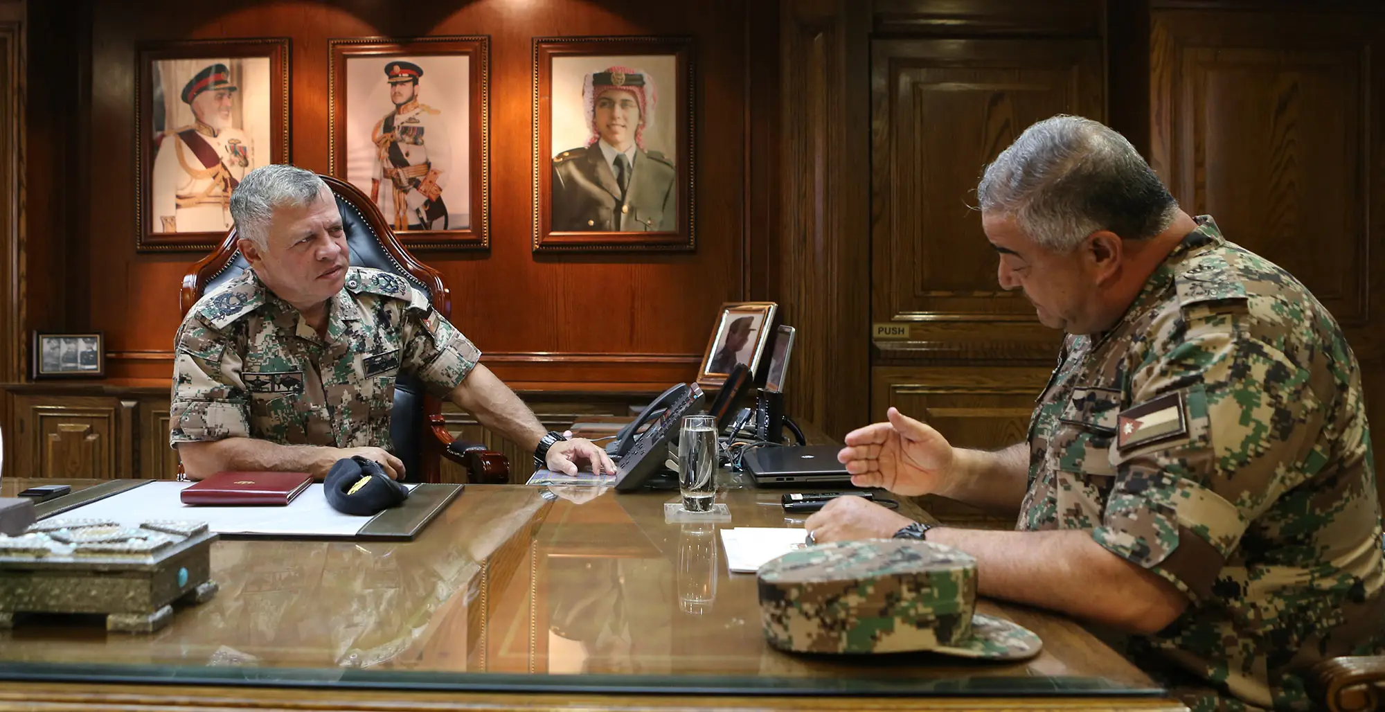 King visits army General Command