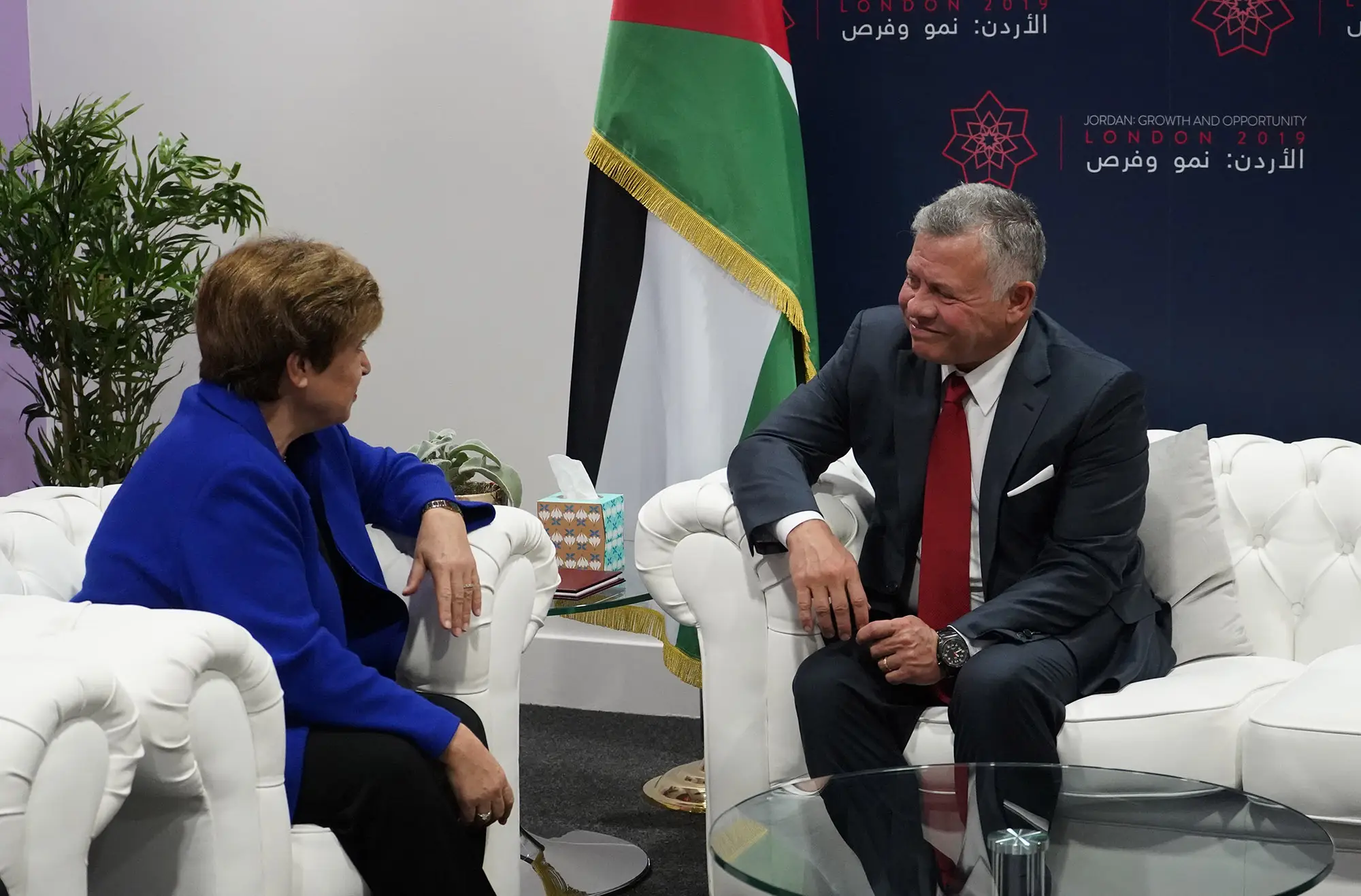 King meets World Bank interim president
