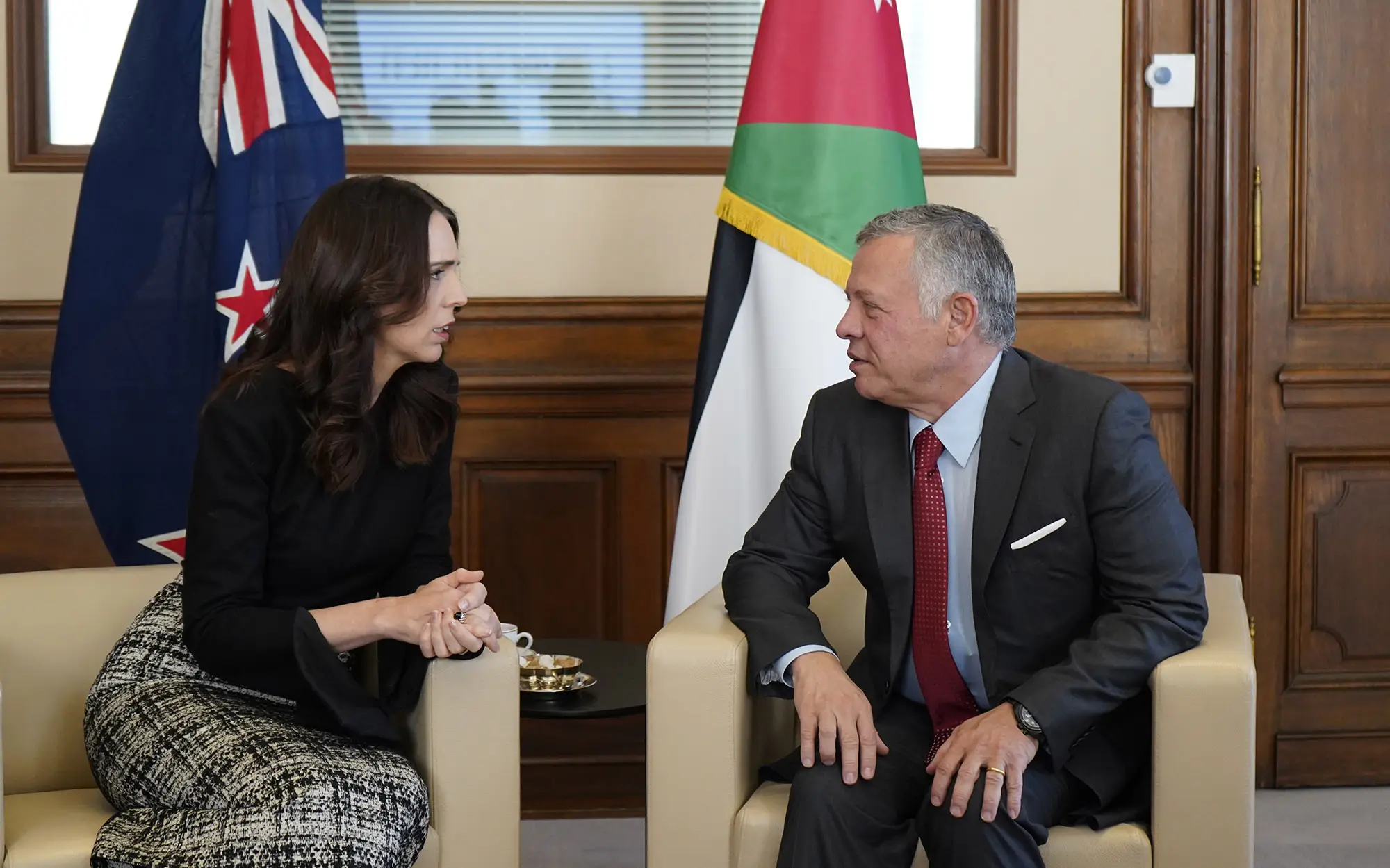 King meets New Zealand PM