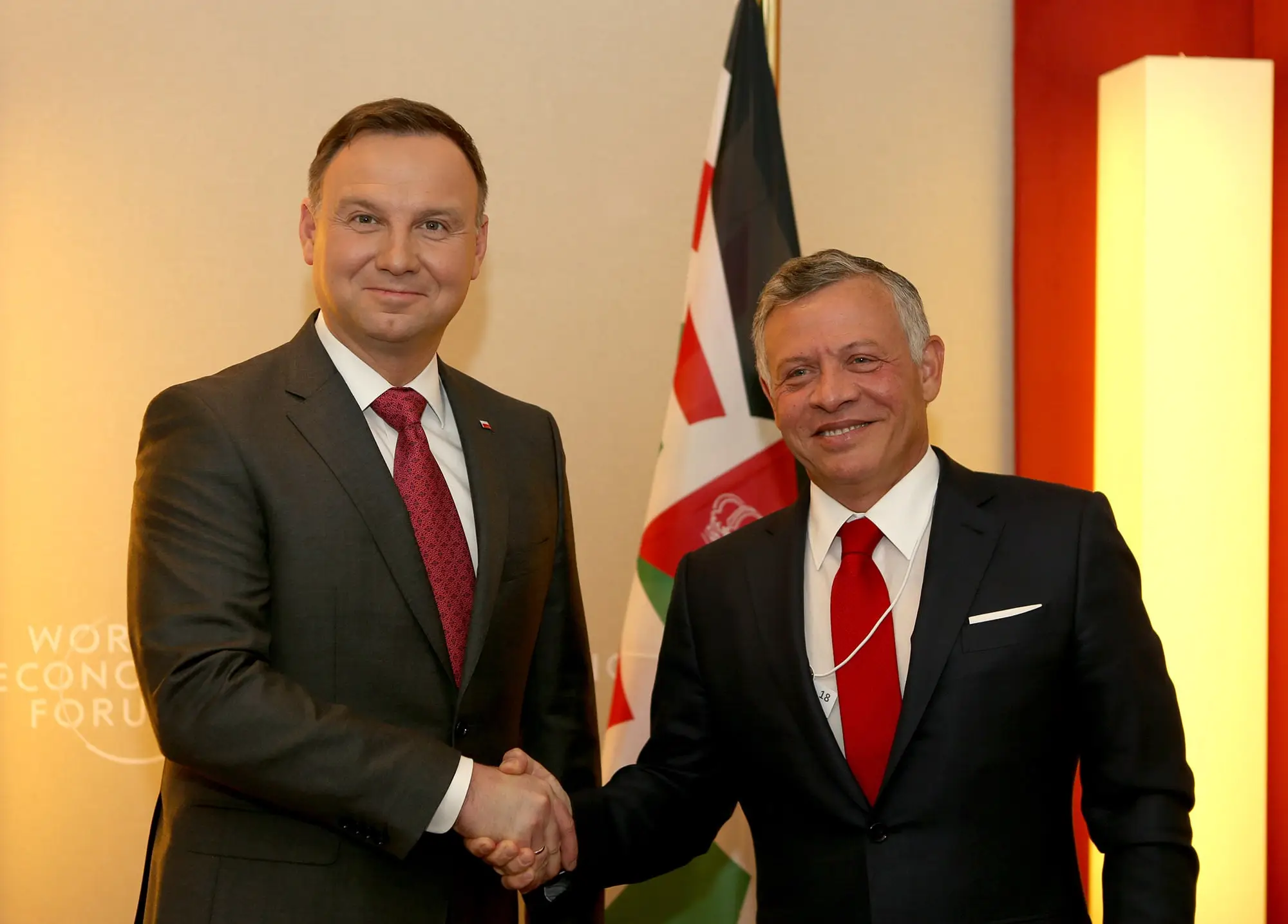 King meets Polish, British PMs, and US treasury secretary