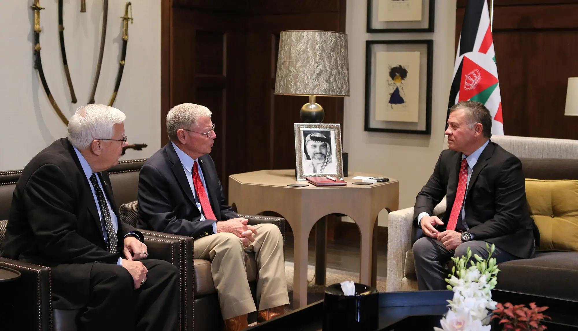 King receives two US senators