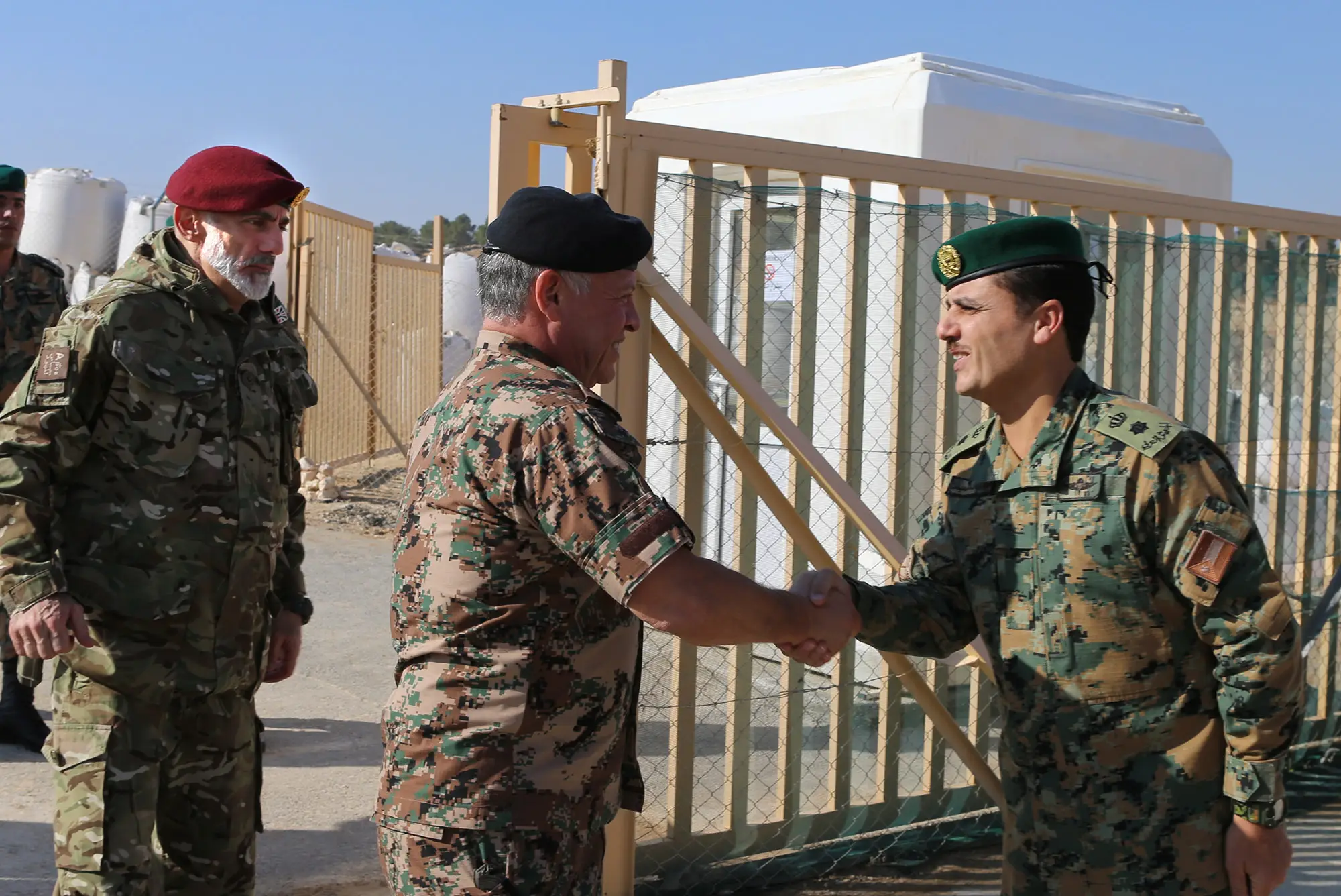 King visits sniper training centre