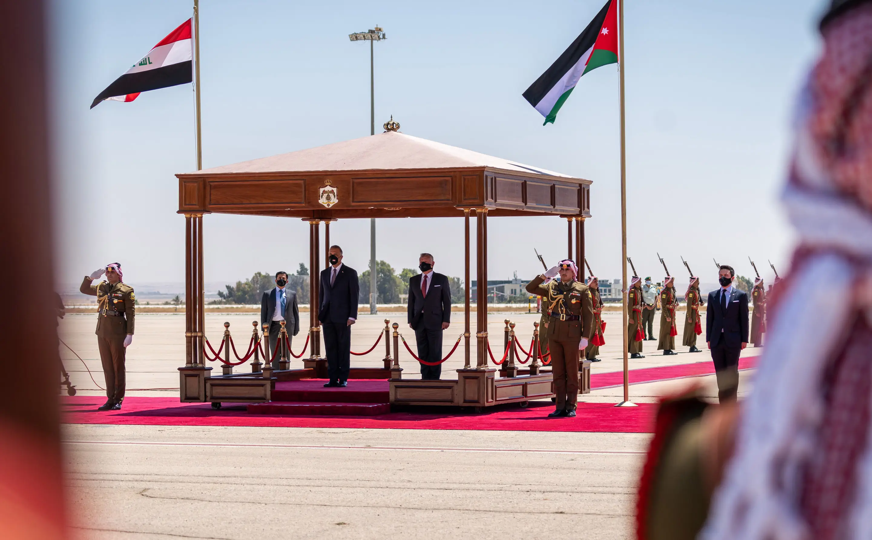 King, Crown Prince receive Iraqi PM in Amman