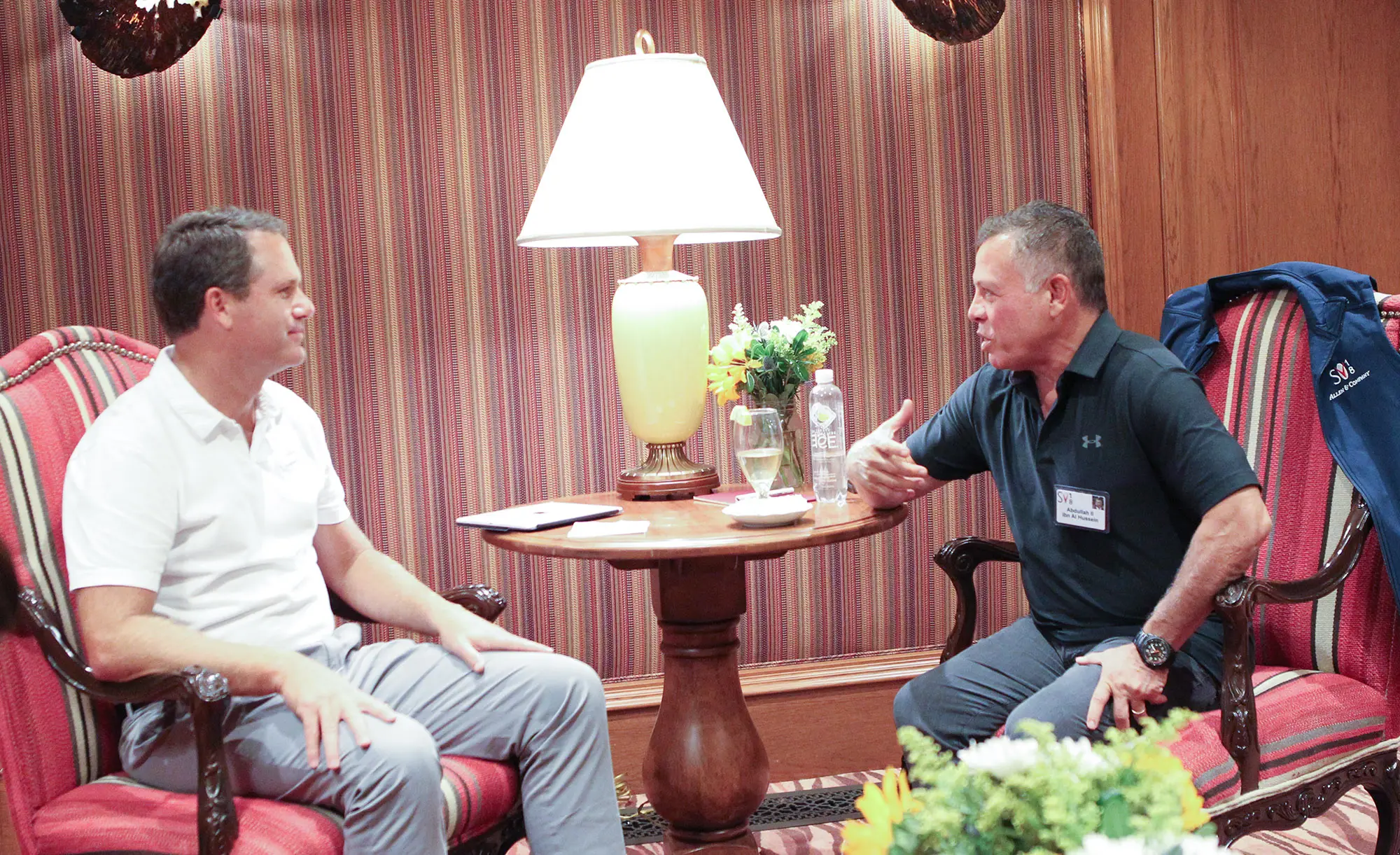 King attends Sun Valley economic forum, meets with global business leaders