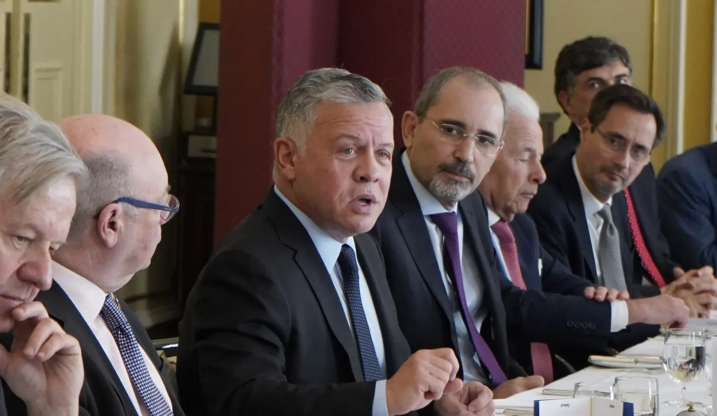 King meets UK officials, lawmakers and intellectuals
