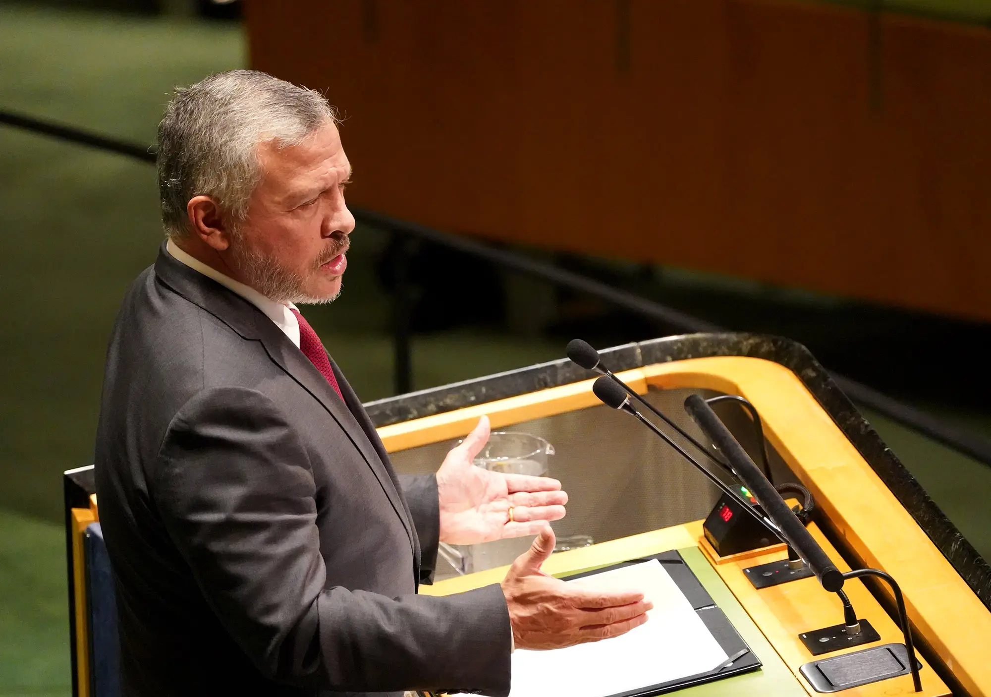King delivers Jordan’s address at UN, says continued occupation of Palestinian territory a global moral tragedy