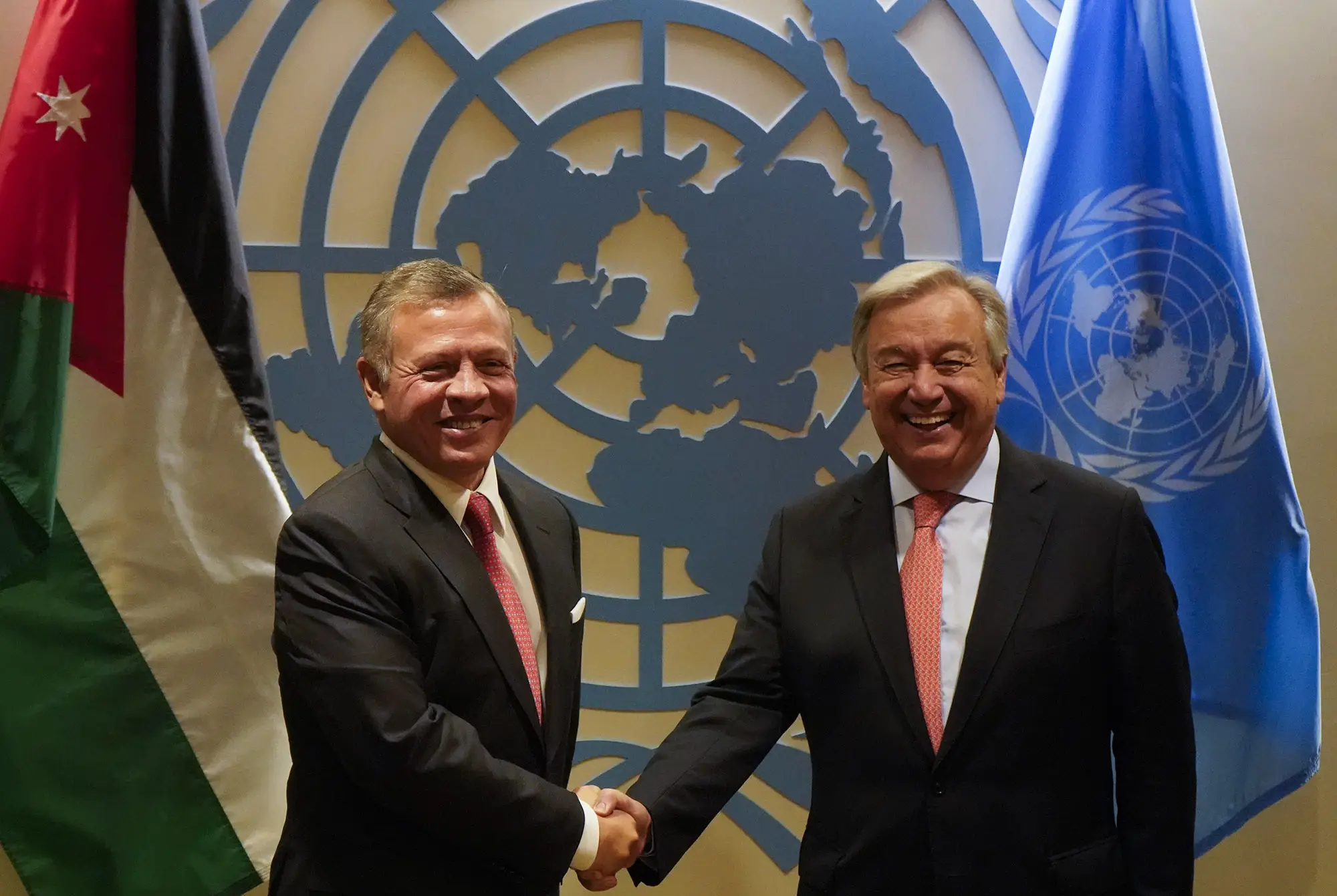 King meets UN secretary general