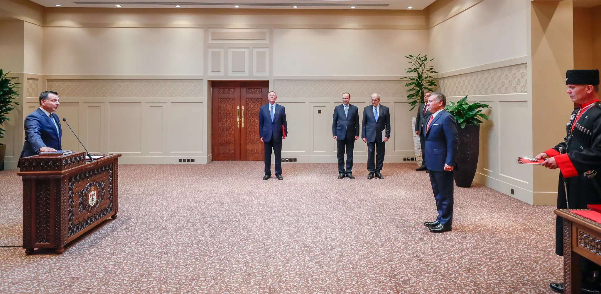 King swears in new ambassadors