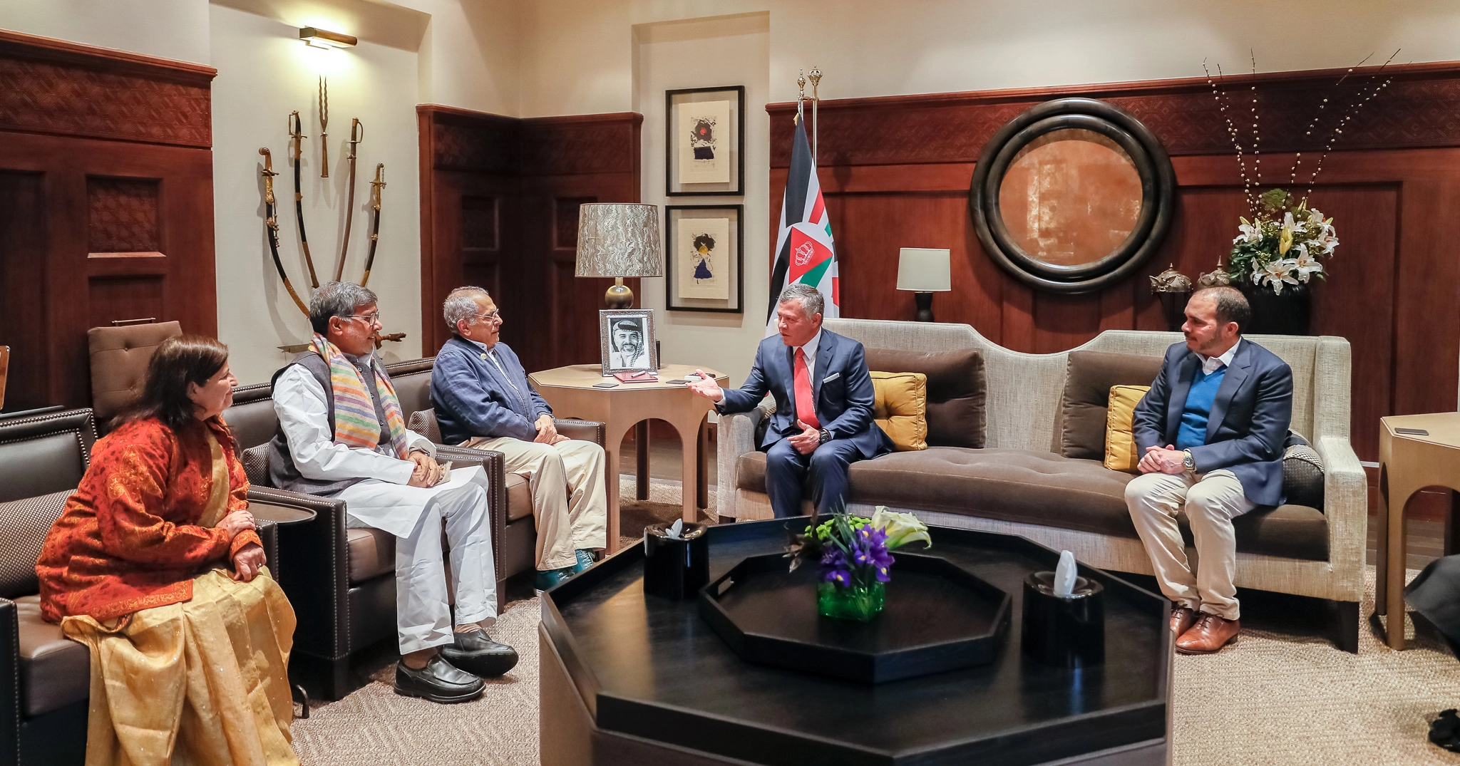 King receives delegation from steering committee of upcoming Laureates and Leaders Summit for Children