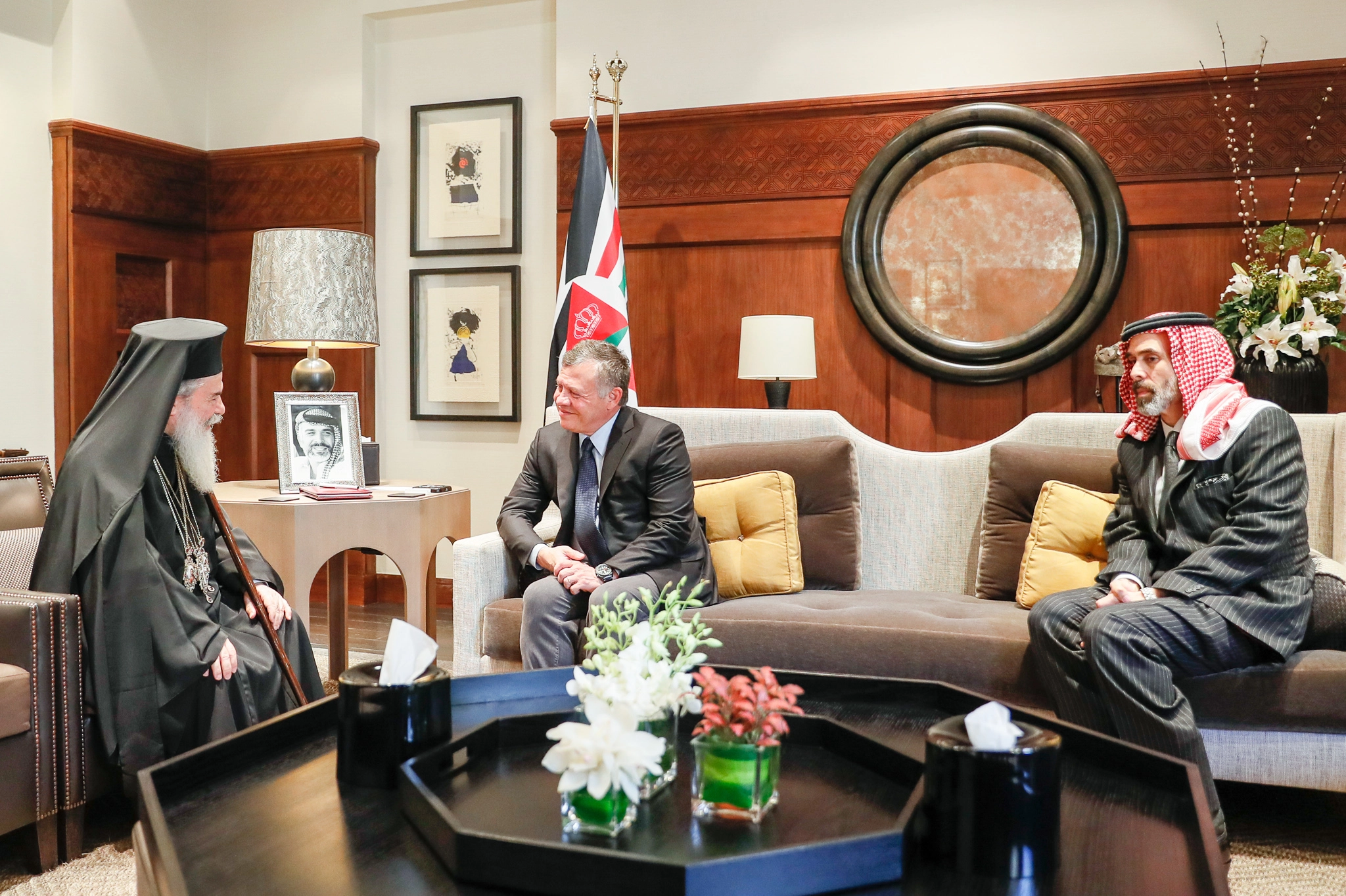 King meets Jerusalem patriarch