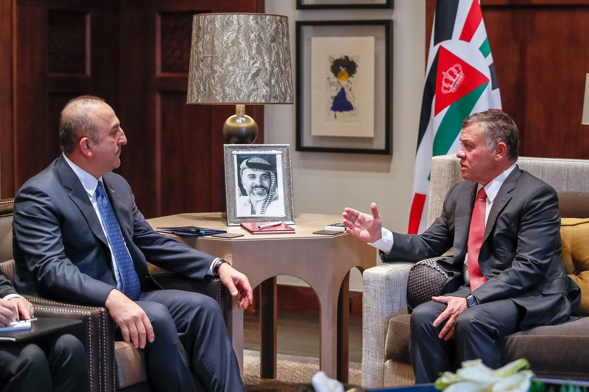 King receives Turkish FM