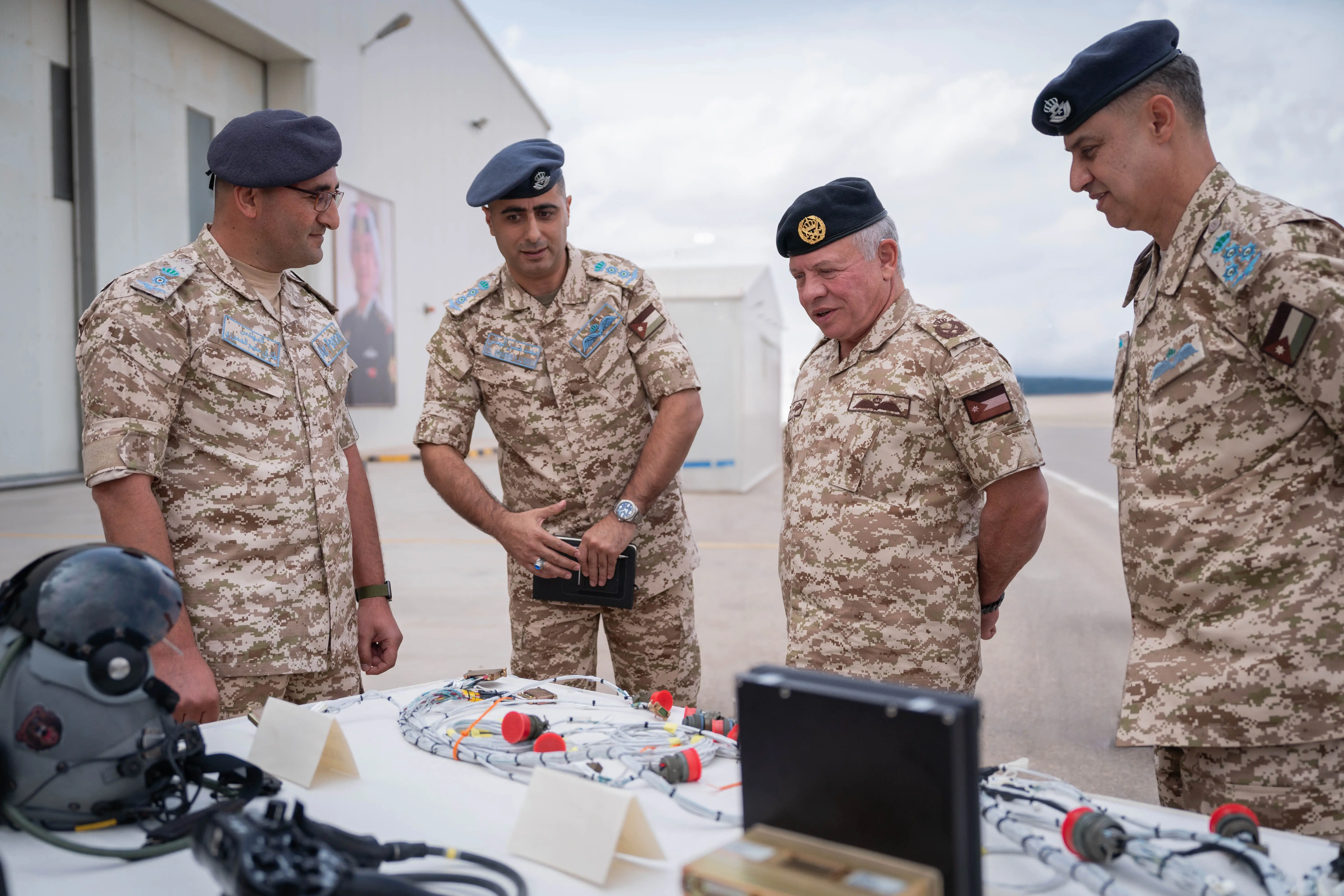 King visits RJAF’s Sahl Nsab Group