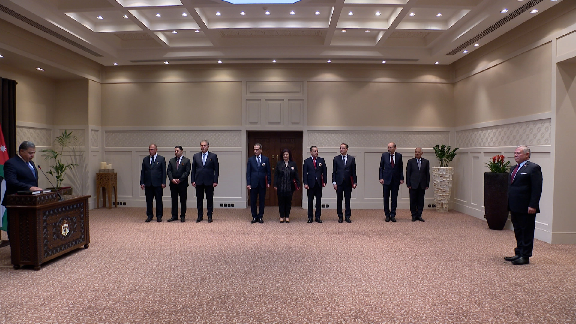 King swears in new ambassadors