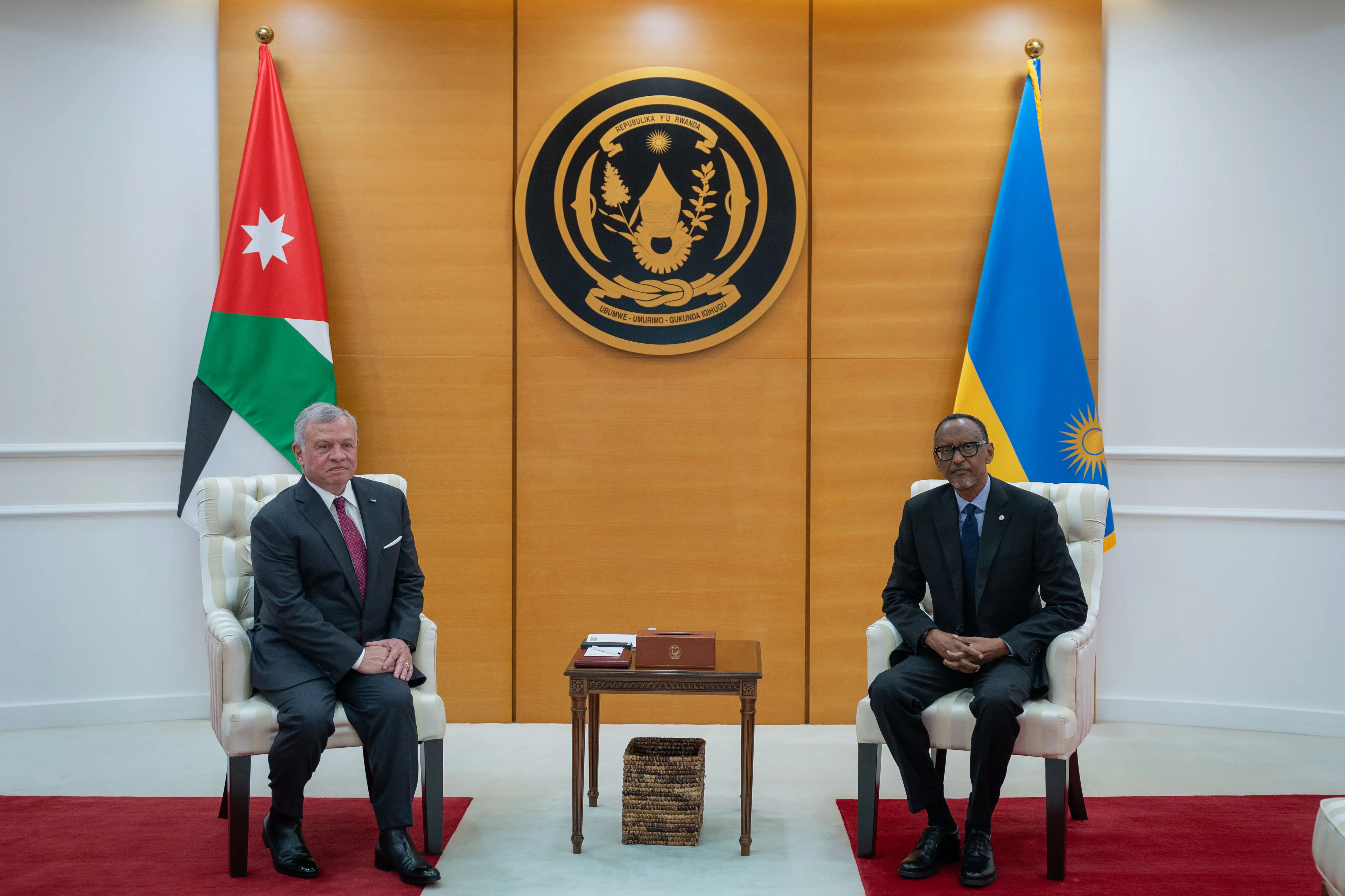 King, Rwanda president hold talks in Kigali