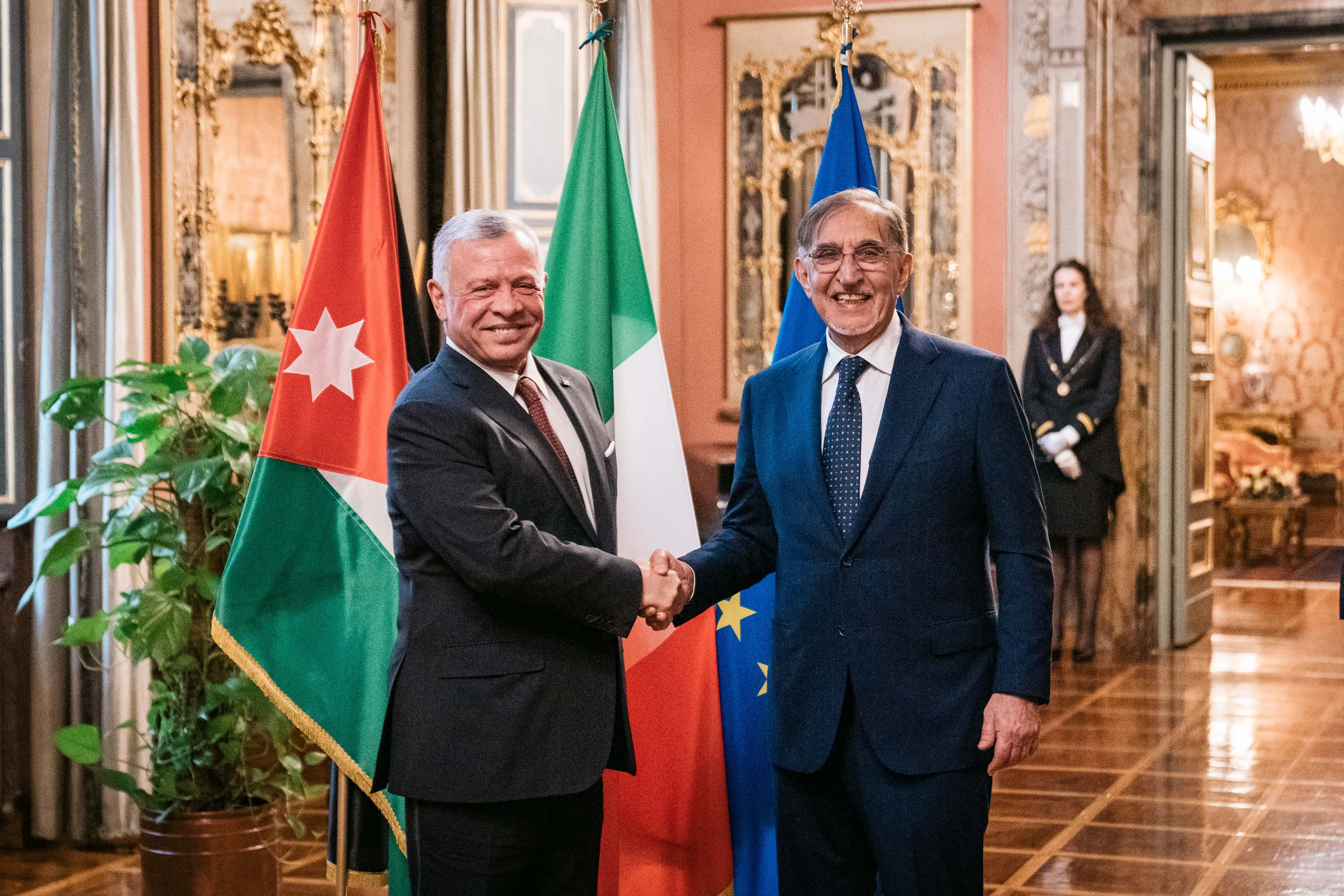 King meets presidents of Italian Senate, Chamber of Deputies