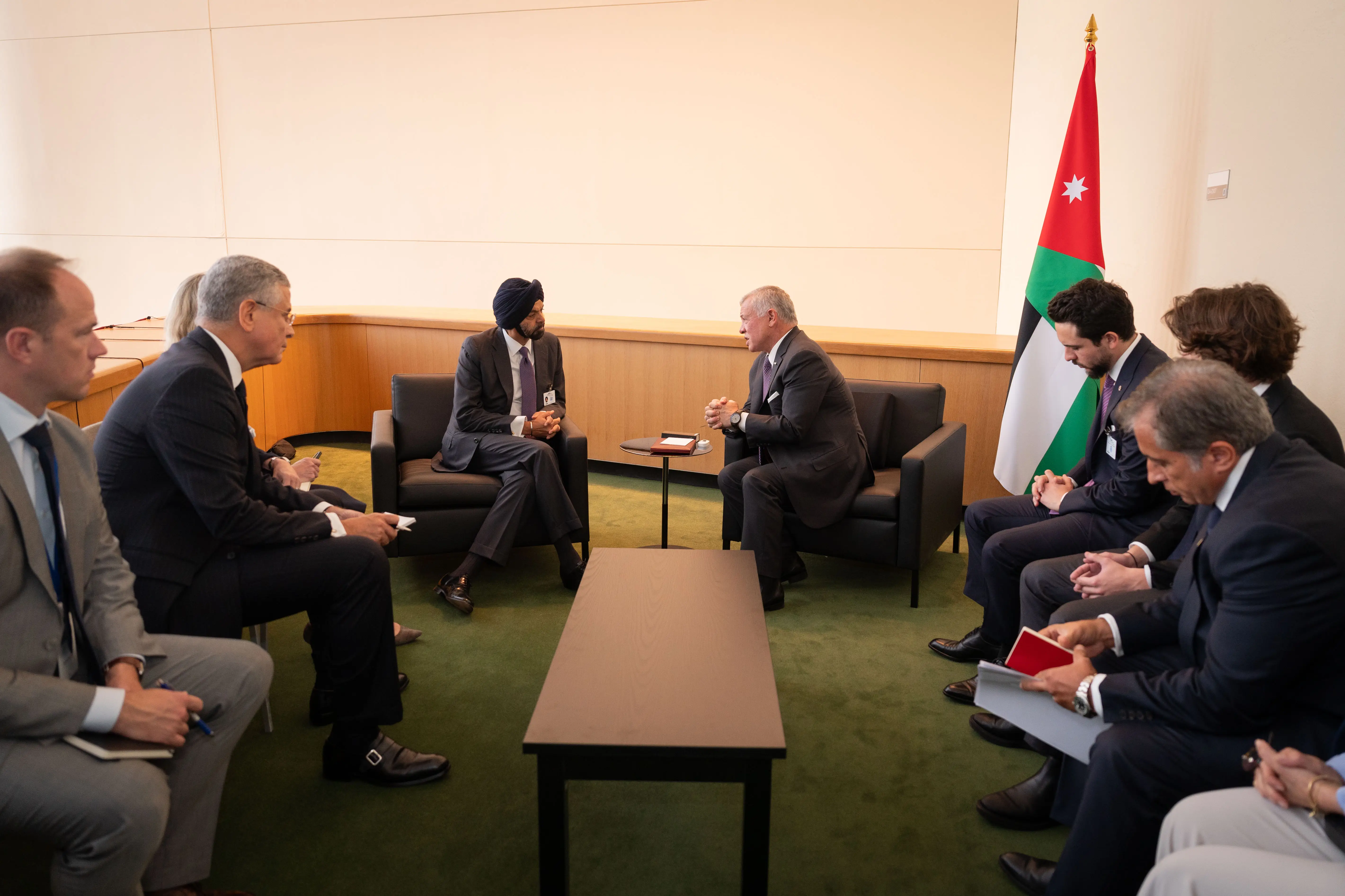 King meets World Bank president in New York