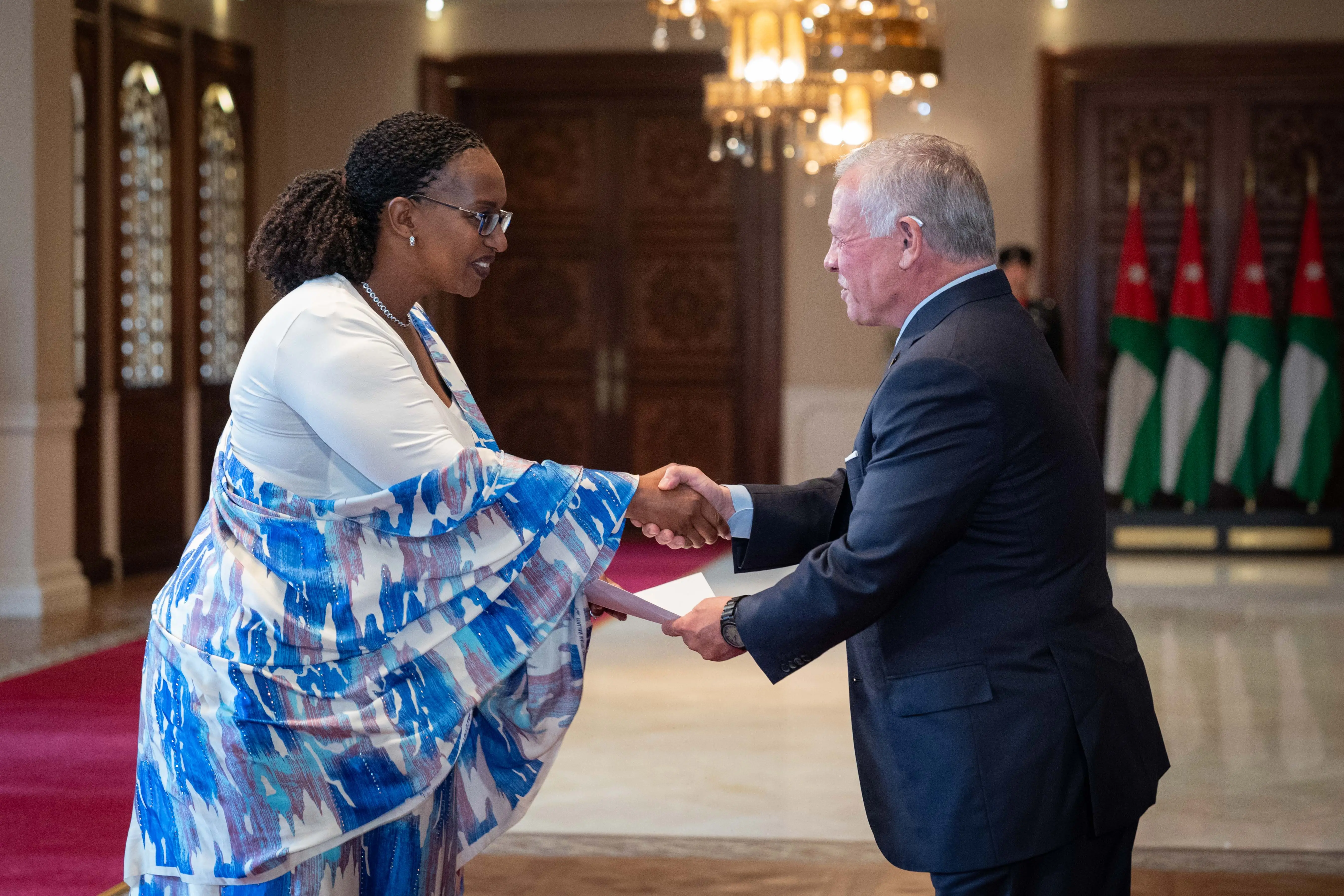 King accepts credentials of new ambassadors