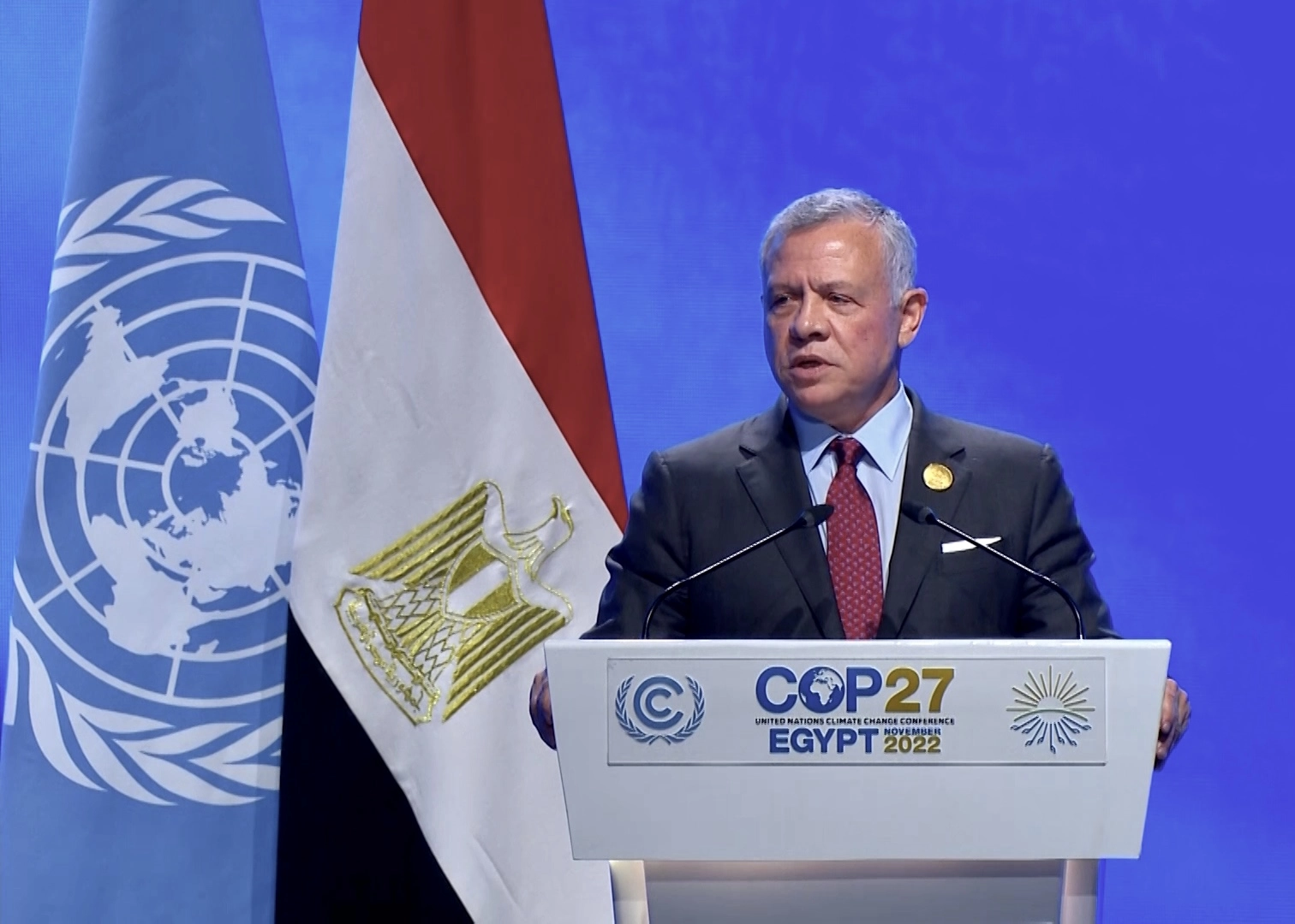 King at COP27: Jordan working with neighbouring countries to increase regional climate resilience