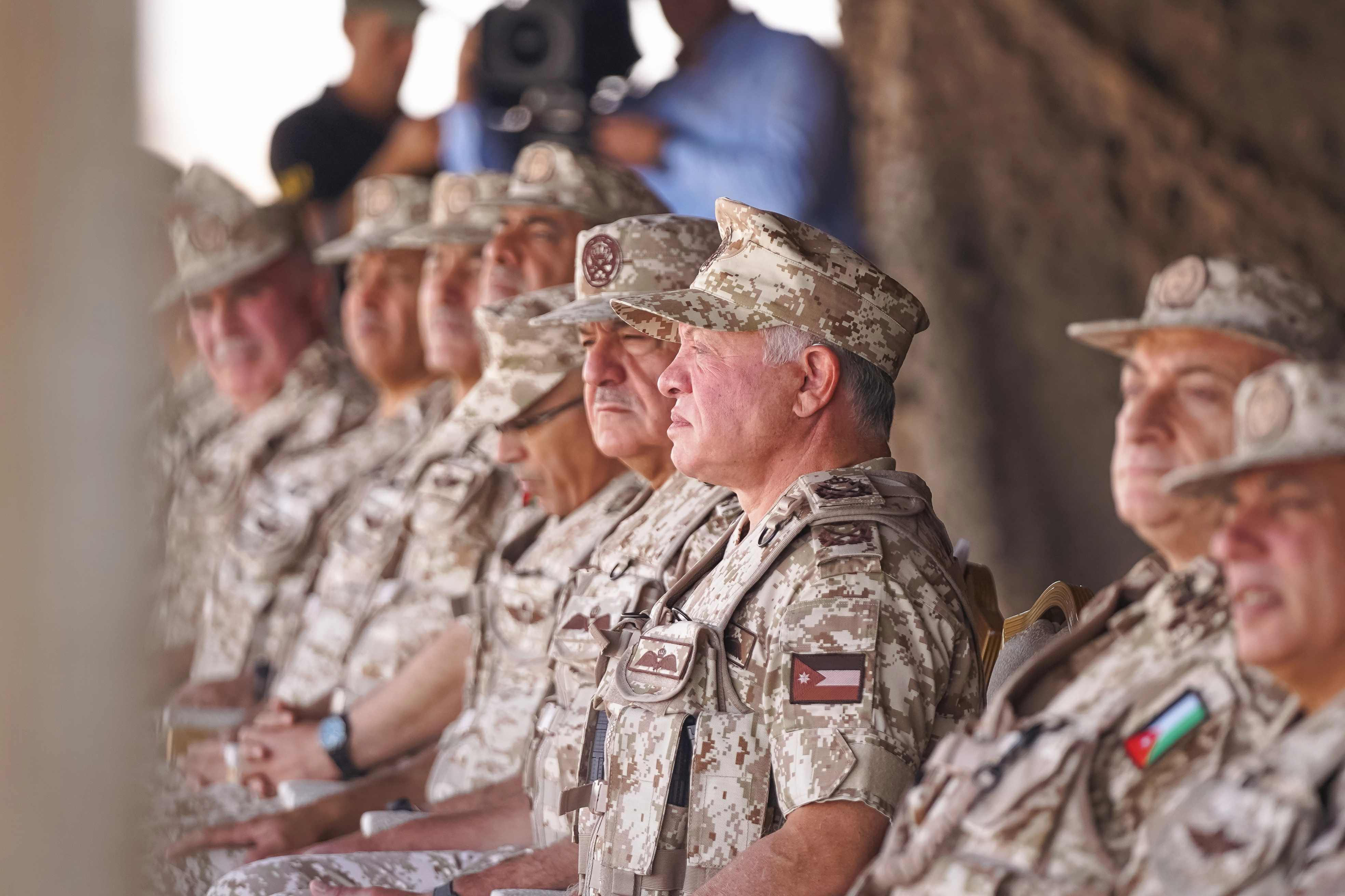 King attends tactical military exercise