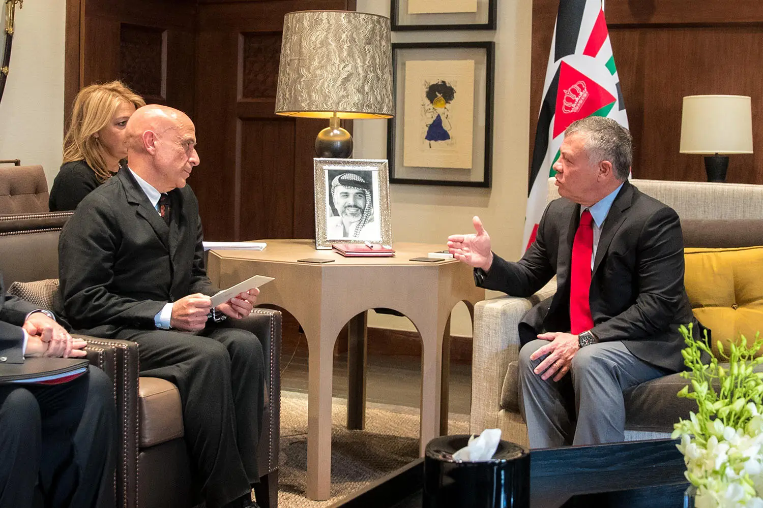 King receives Italian interior minister