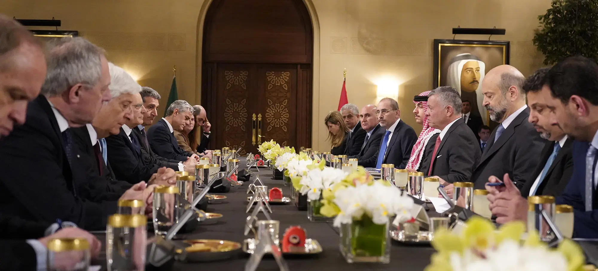 King, Italian president discuss expanding cooperation; President Mattarella says Jordan deserves increasing solidarity from world, EU