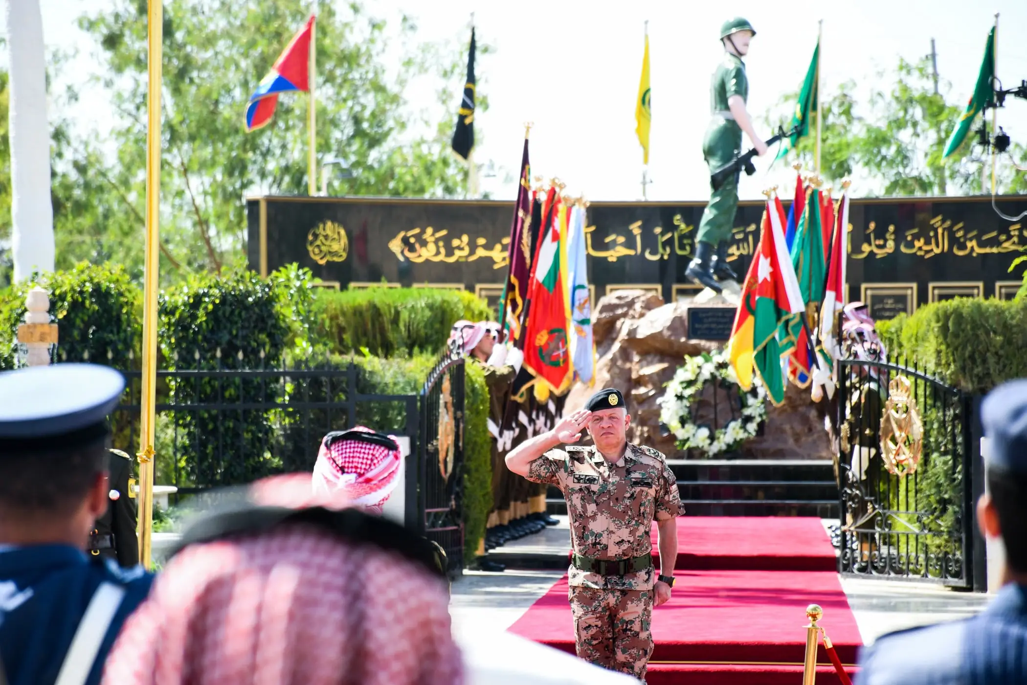 King attends ceremony marking 50th anniversary of Karamah Battle