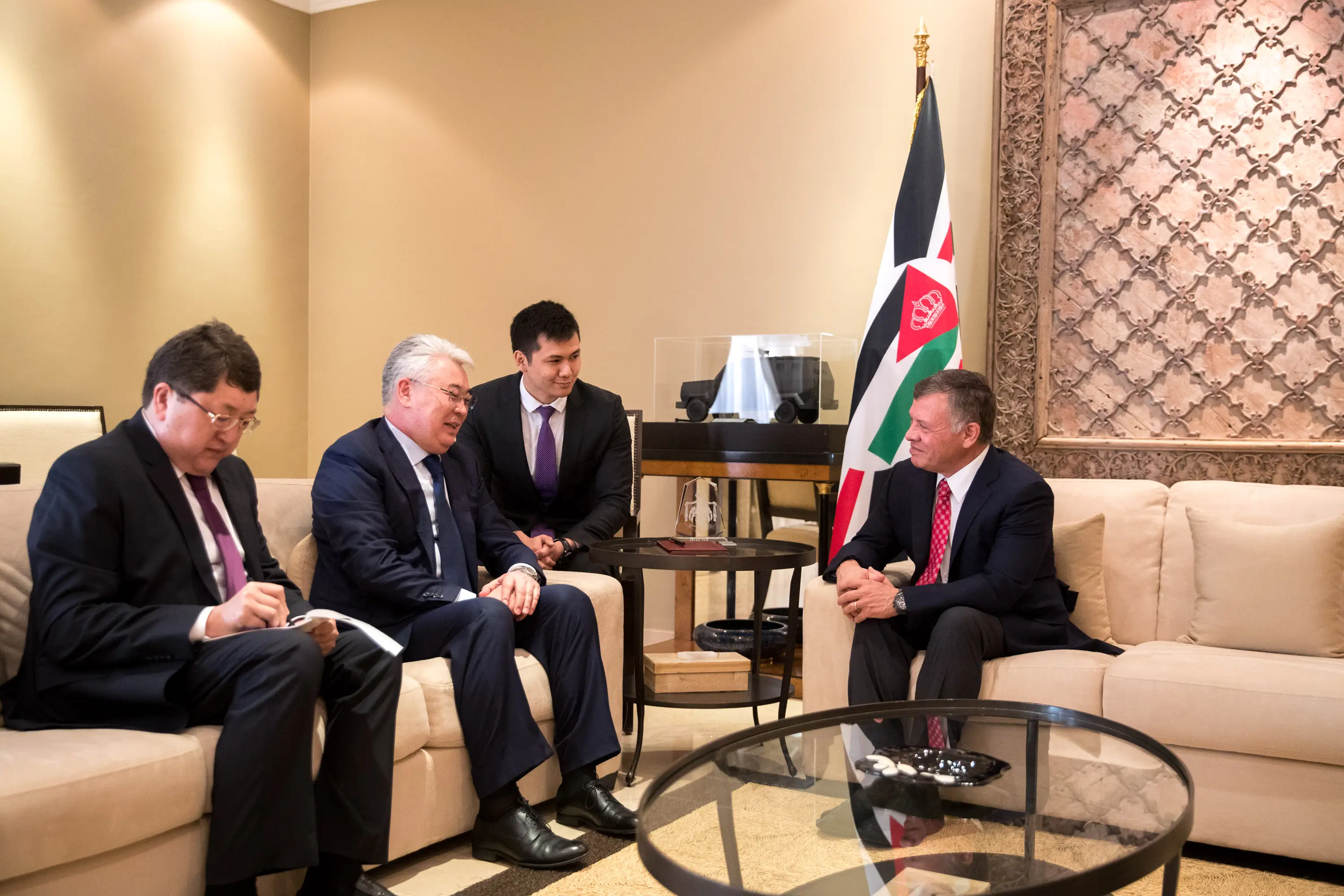 King receives Kazakh minister of defence, aerospace industry
