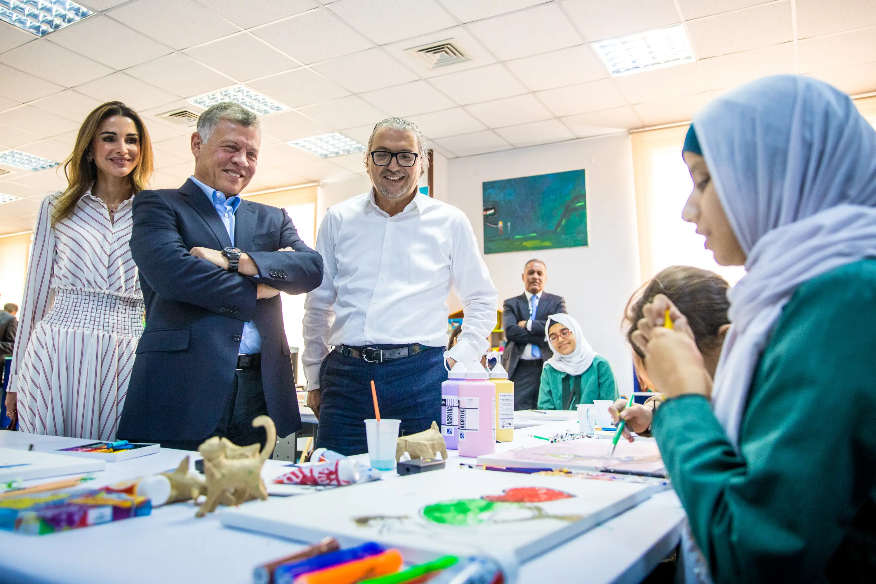 King, Queen visit Academy for the Blind