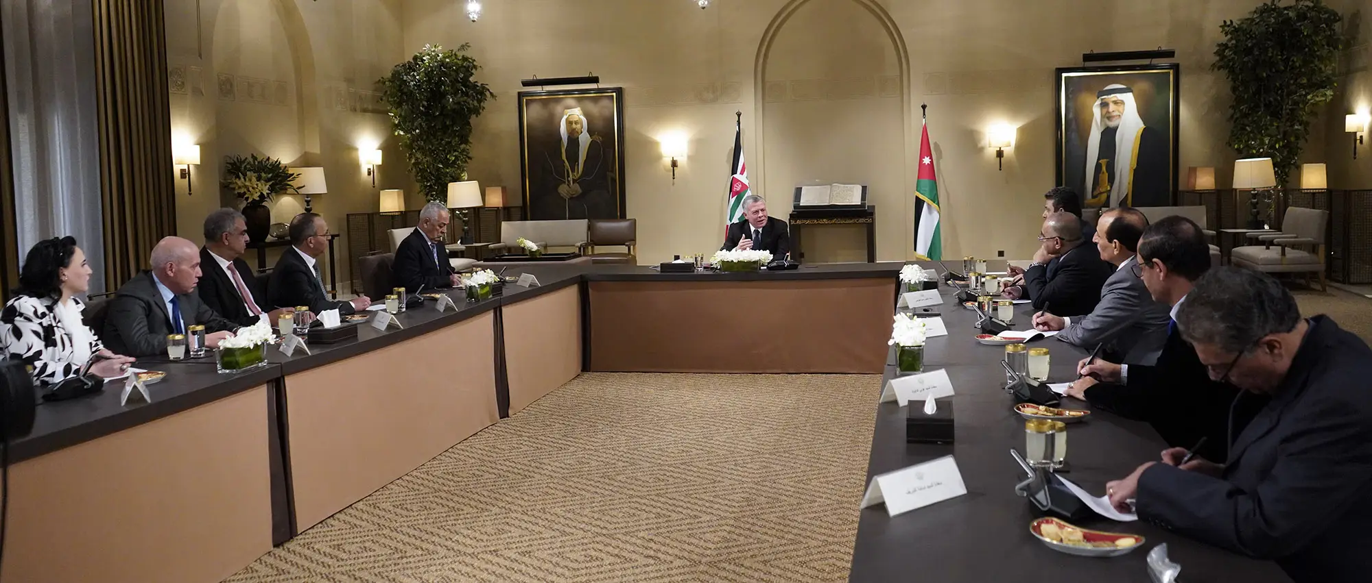 King meets with journalists, voices optimism in Jordan’s future, potential