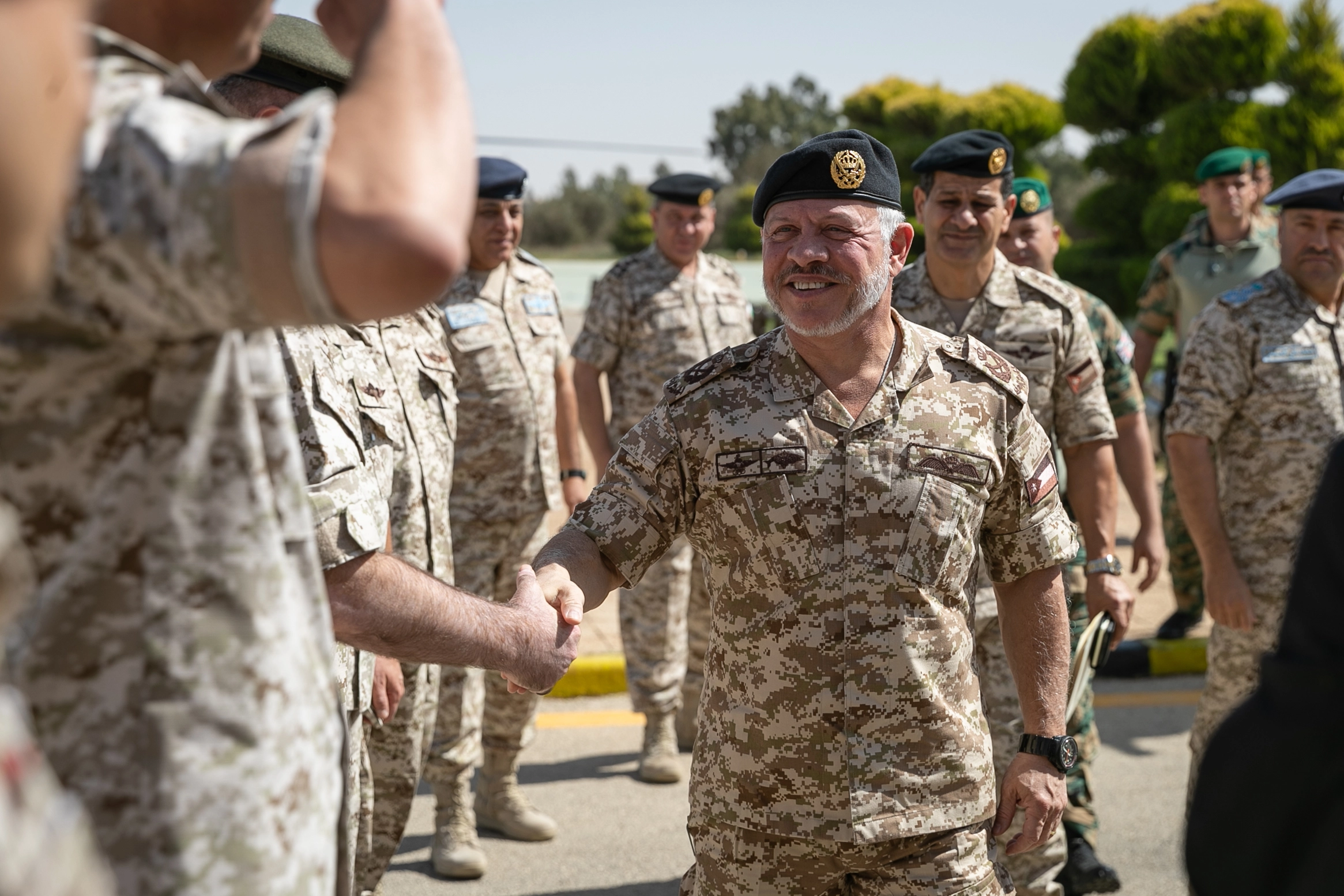King visits military colleges
