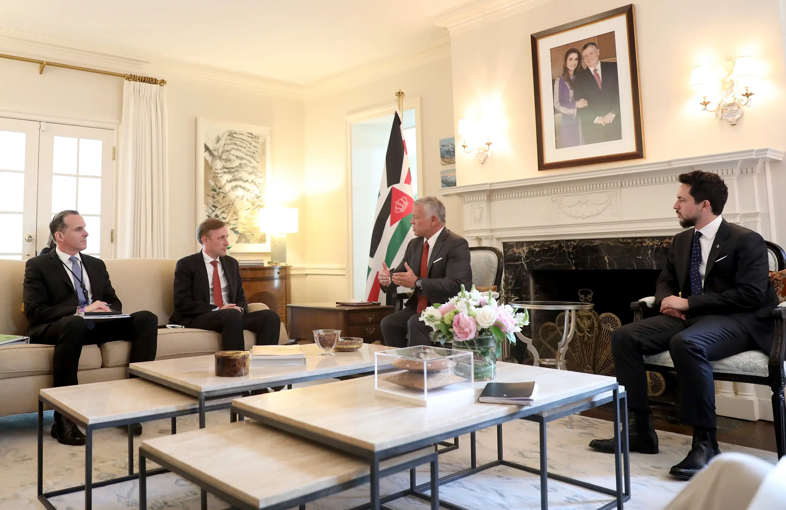 King meets US national security adviser