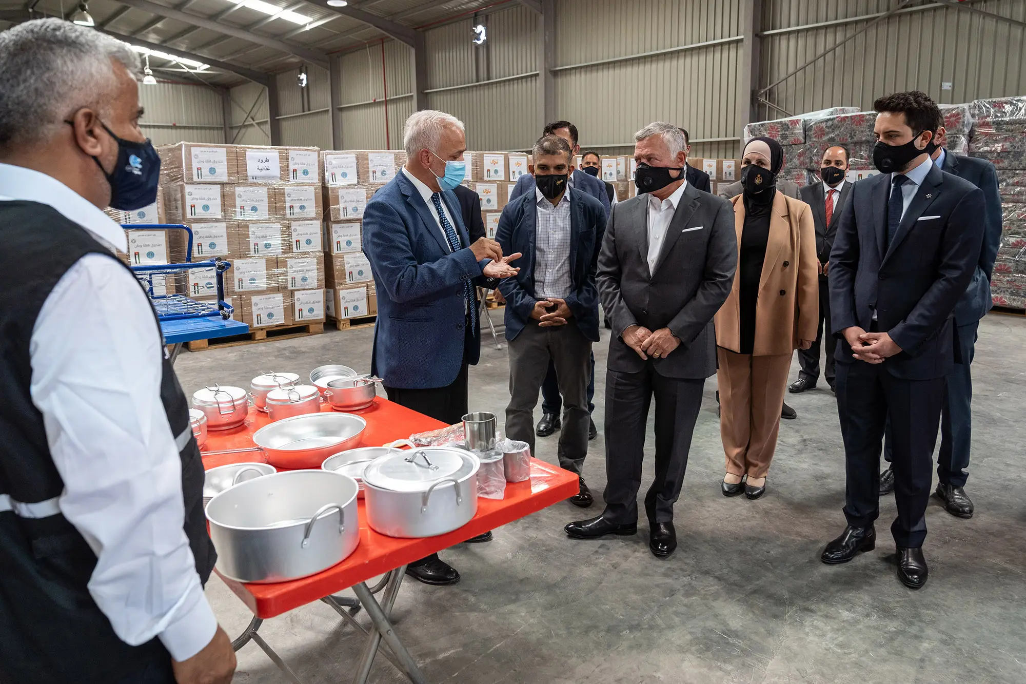 King visits JHCO’s Ghabawi warehouses, commends organisation’s COVID-19 response, international relief efforts