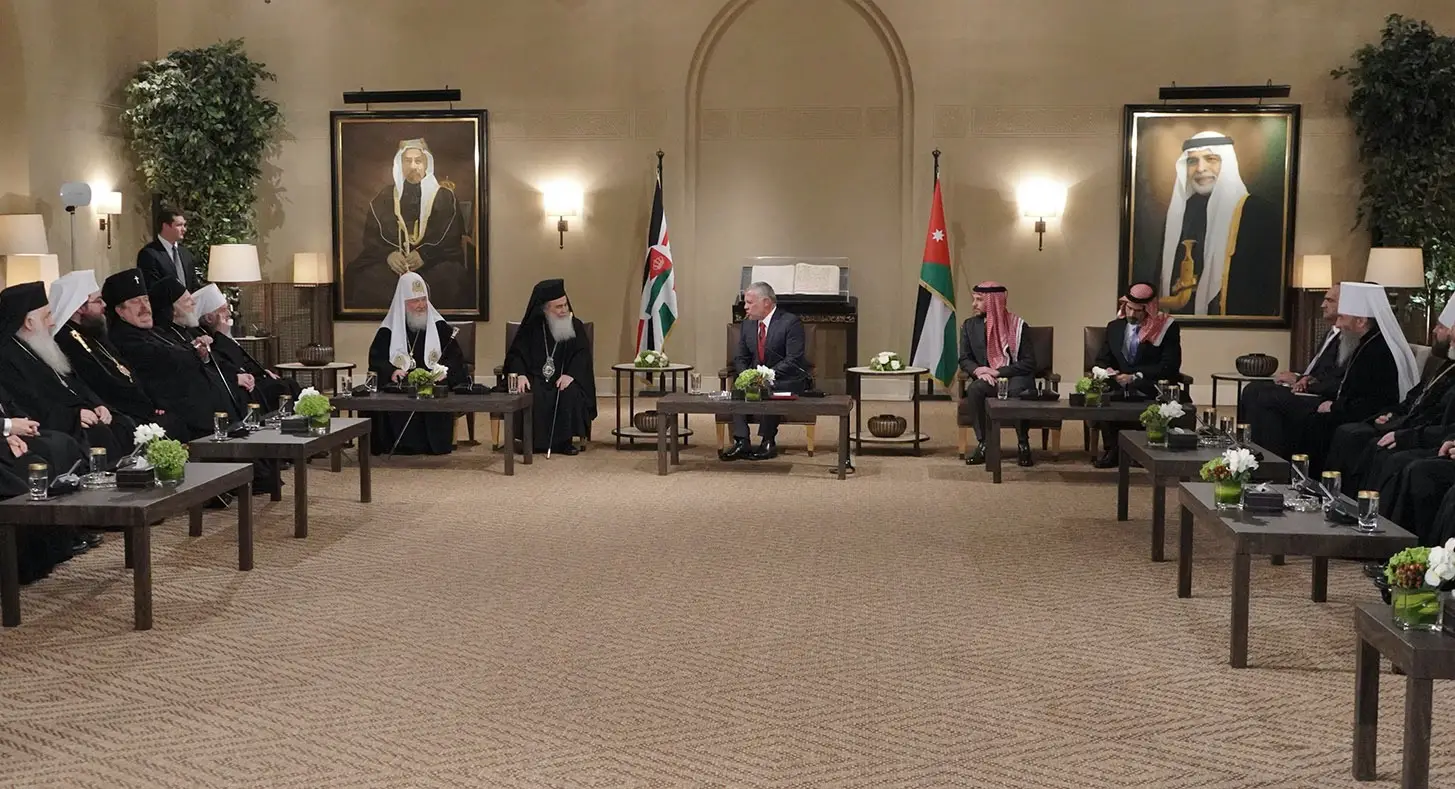 King receives primates of Orthodox churches participating in Amman gathering
