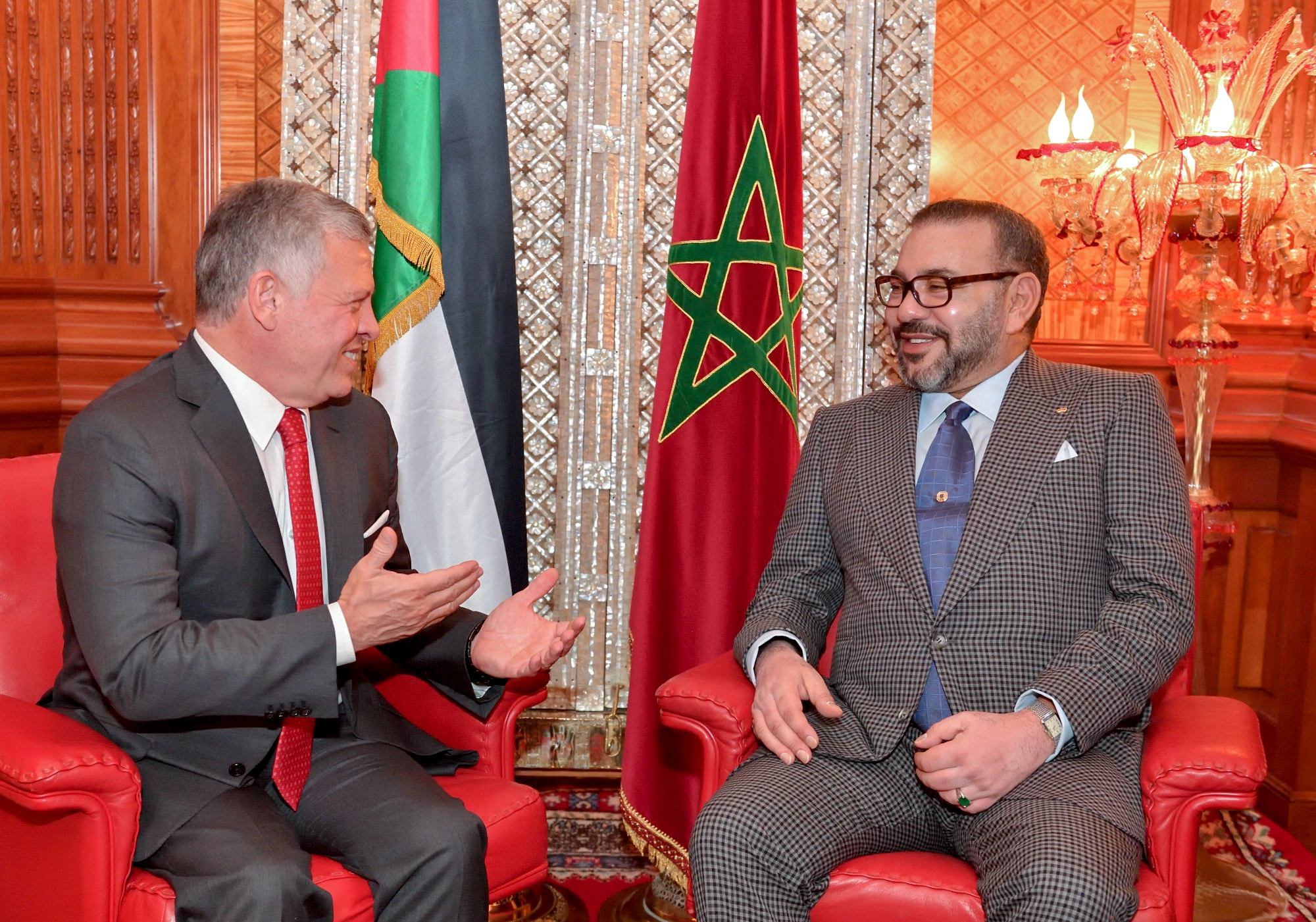 King, Moroccan monarch affirm defending Jerusalem, its holy sites a top priority for Jordan, Morocco