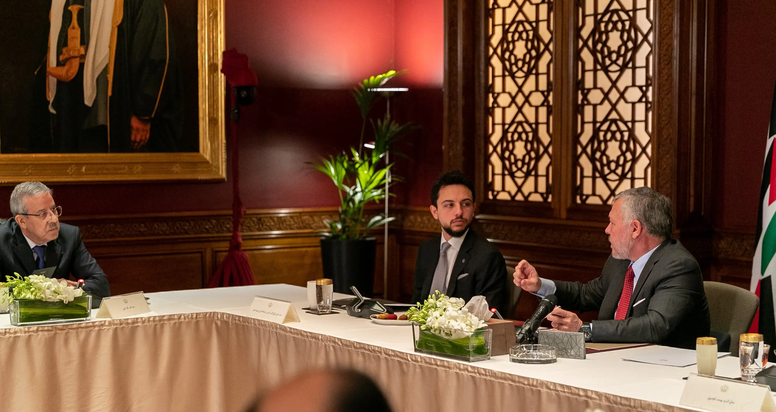 King meets political, economic, and media figures