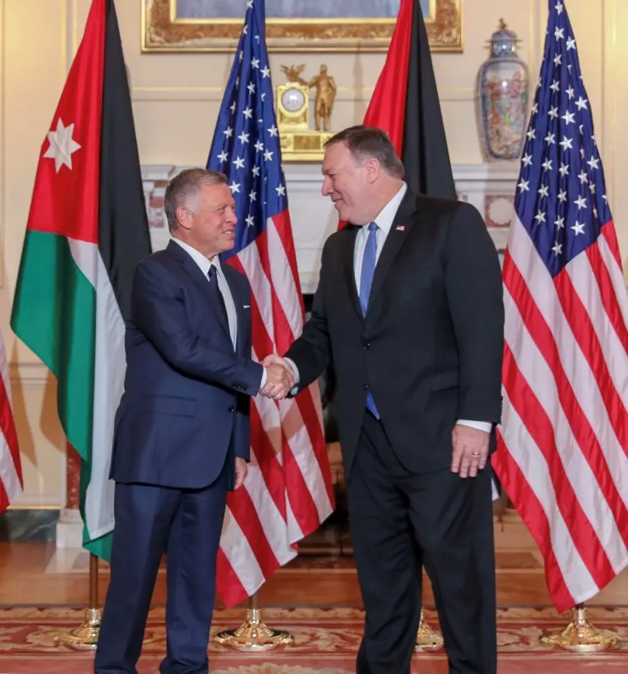 King meets US secretary of state