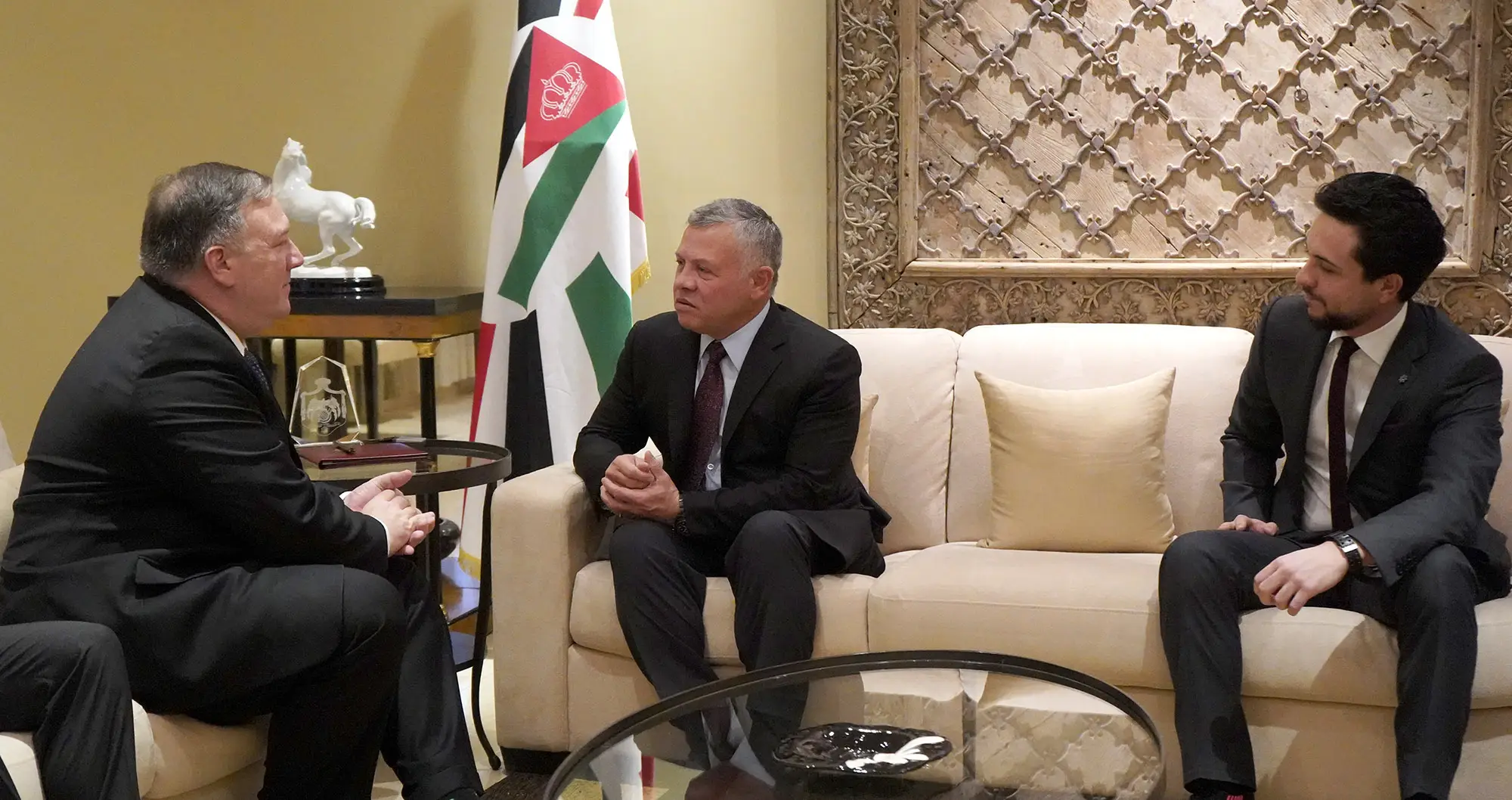 King, US secretary of state discuss Jordan-US strategic partnership, regional developments