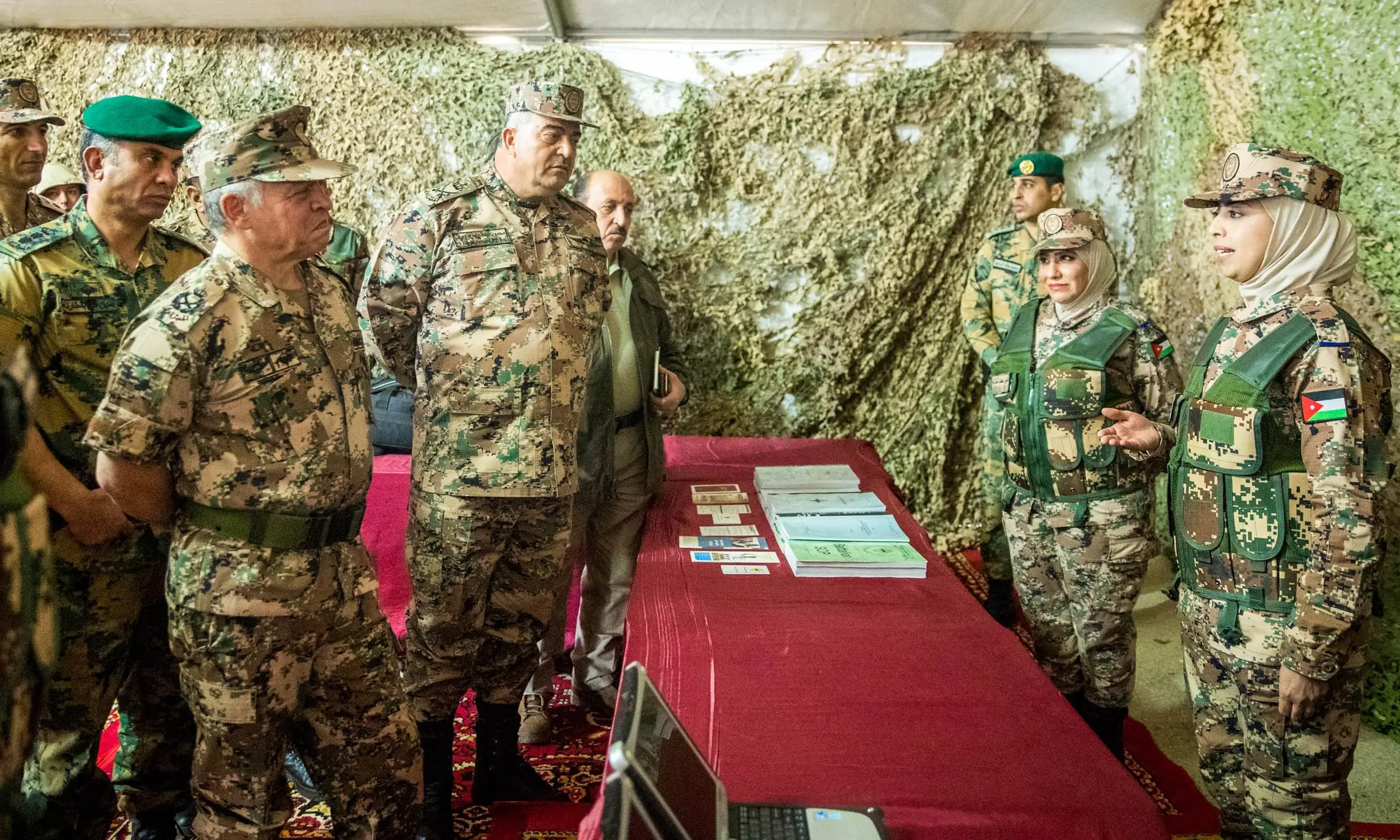 King attends army celebration marking his 56th birthday