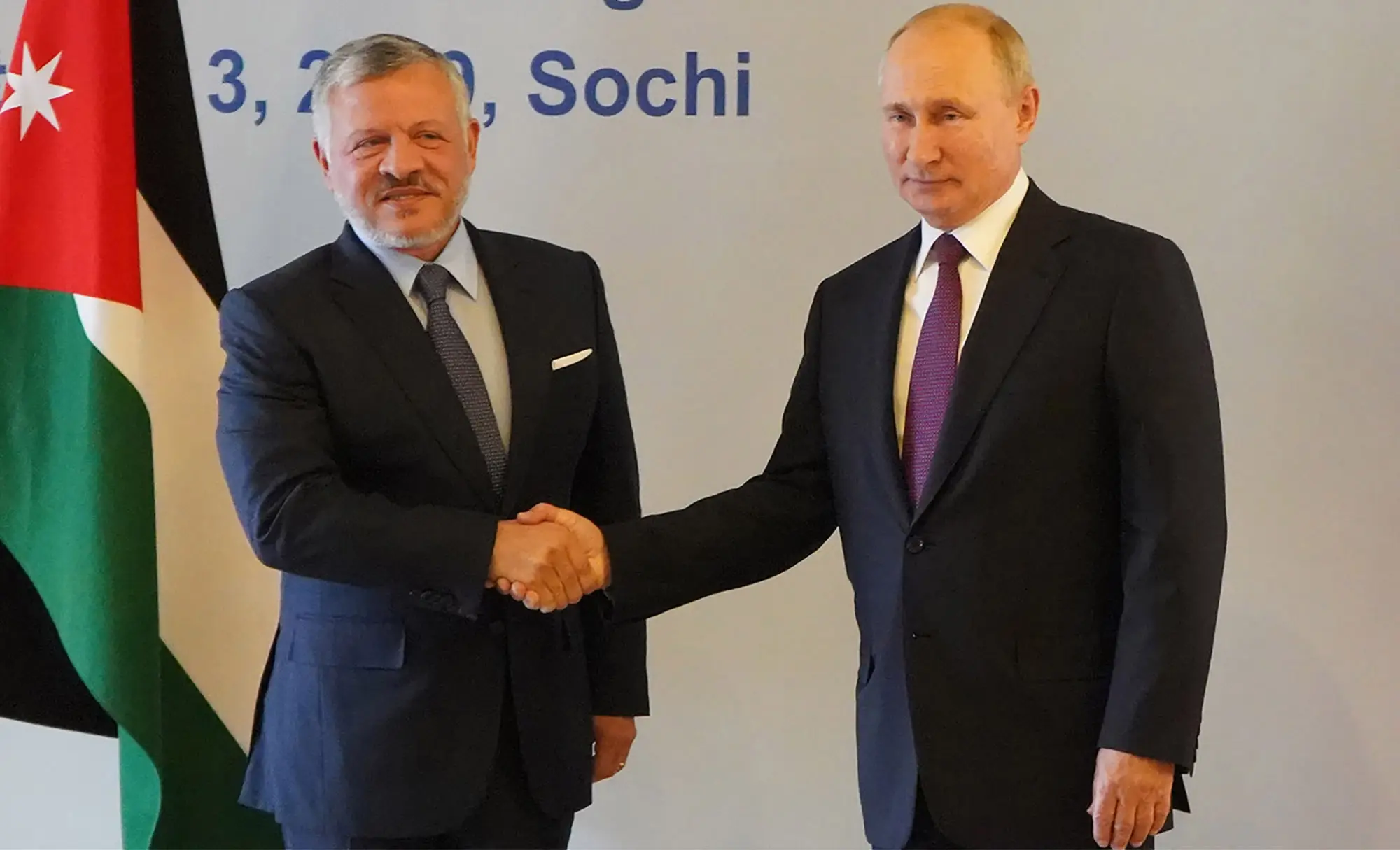 King holds talks with Russian president