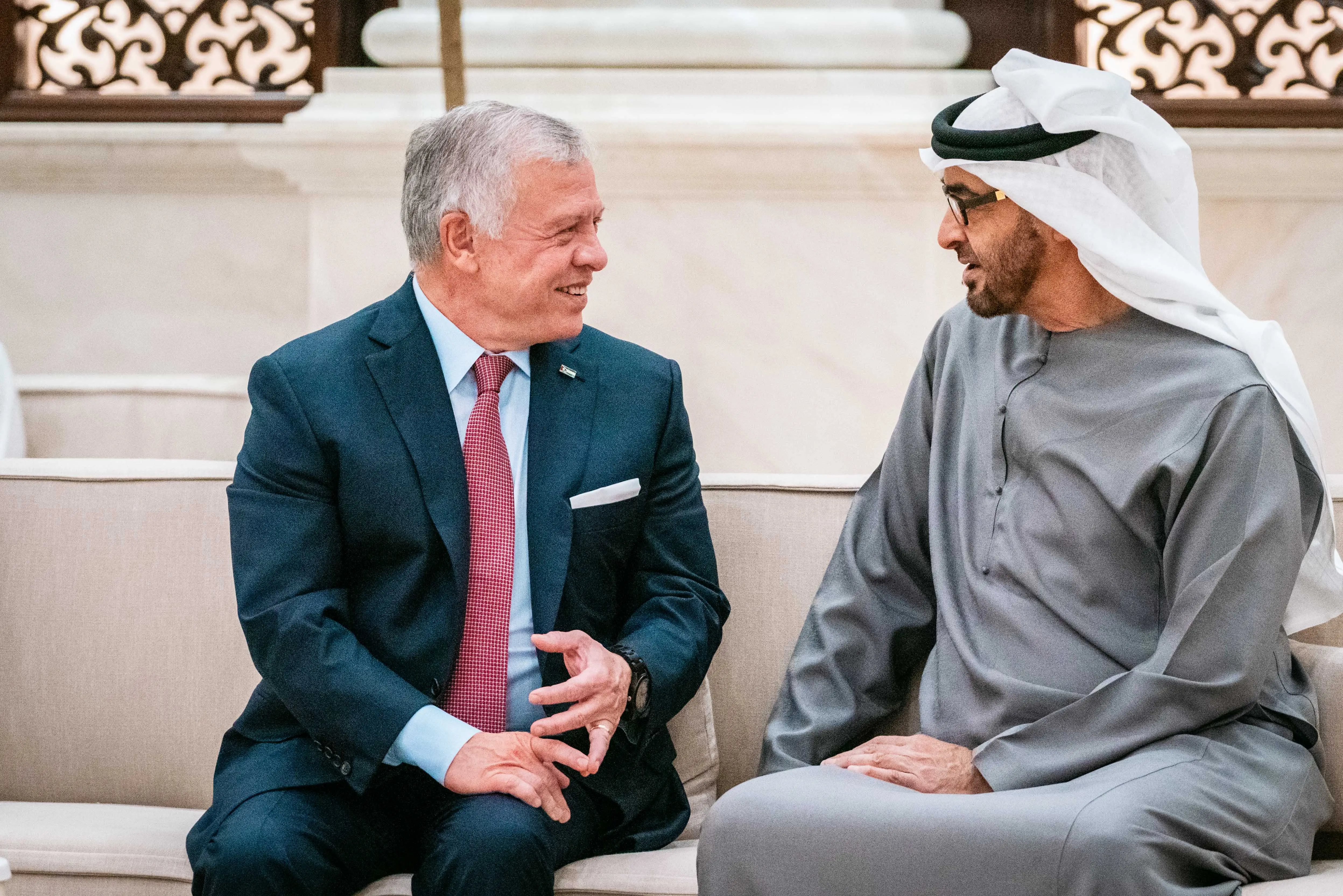 King meets UAE president