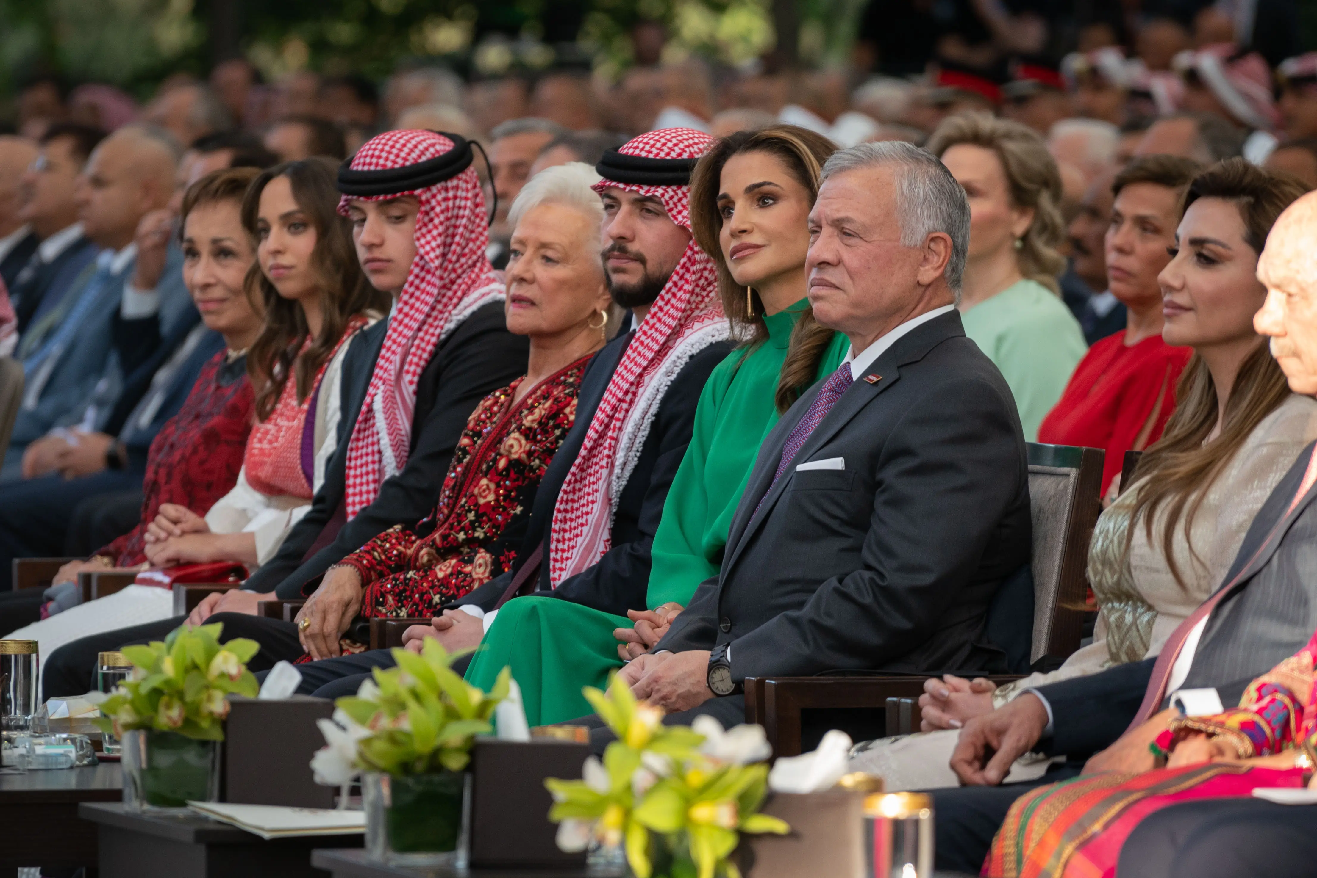 King attends ceremony marking 77th Independence Day