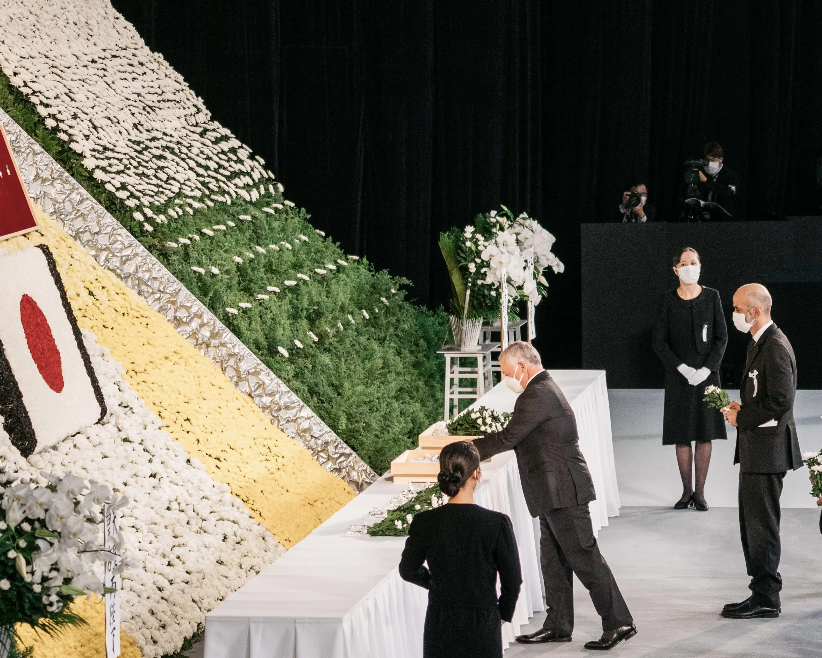 King attends state funeral of former Japan PM Abe